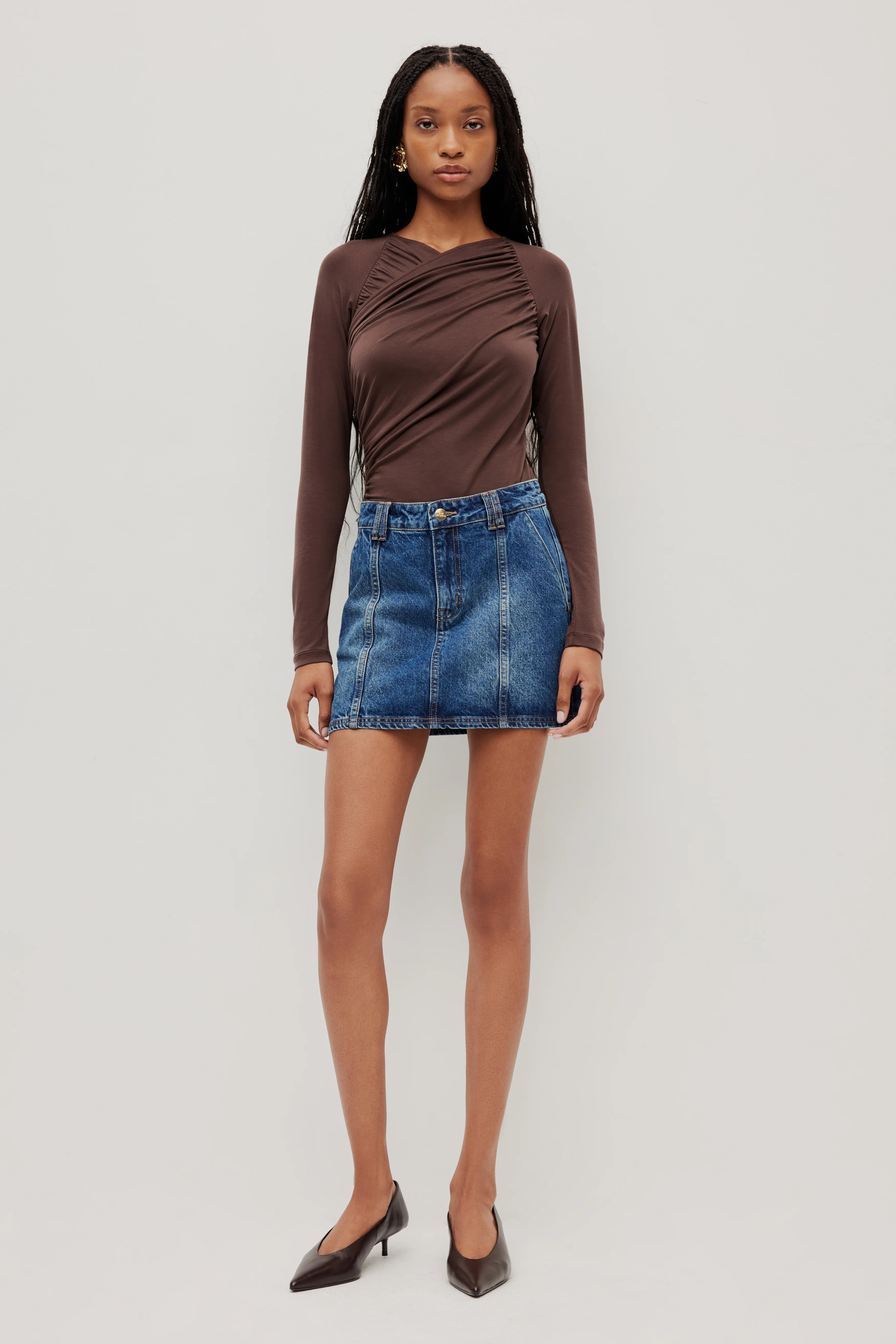 Myles Denim Mini Skirt