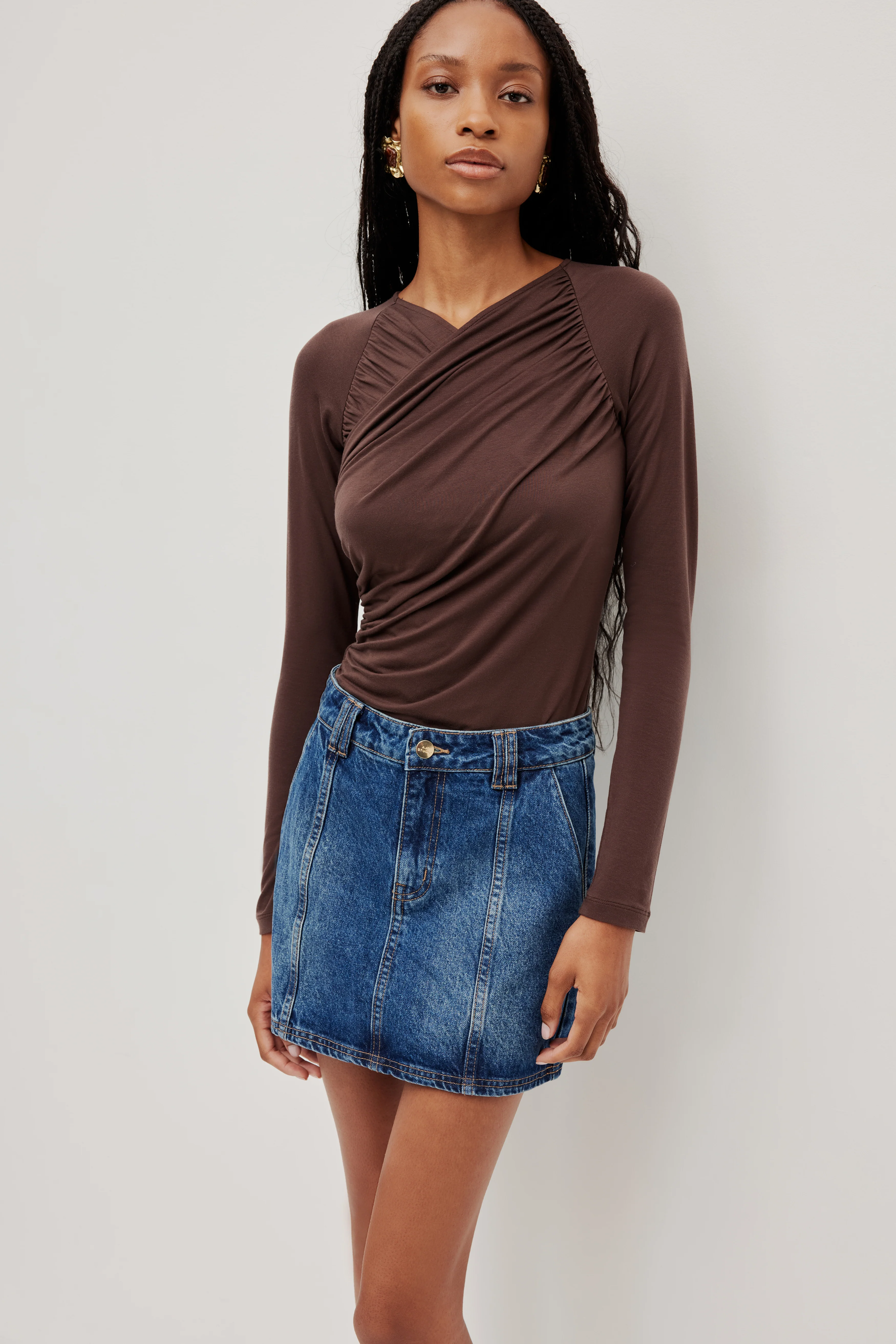 Myles Denim Mini Skirt