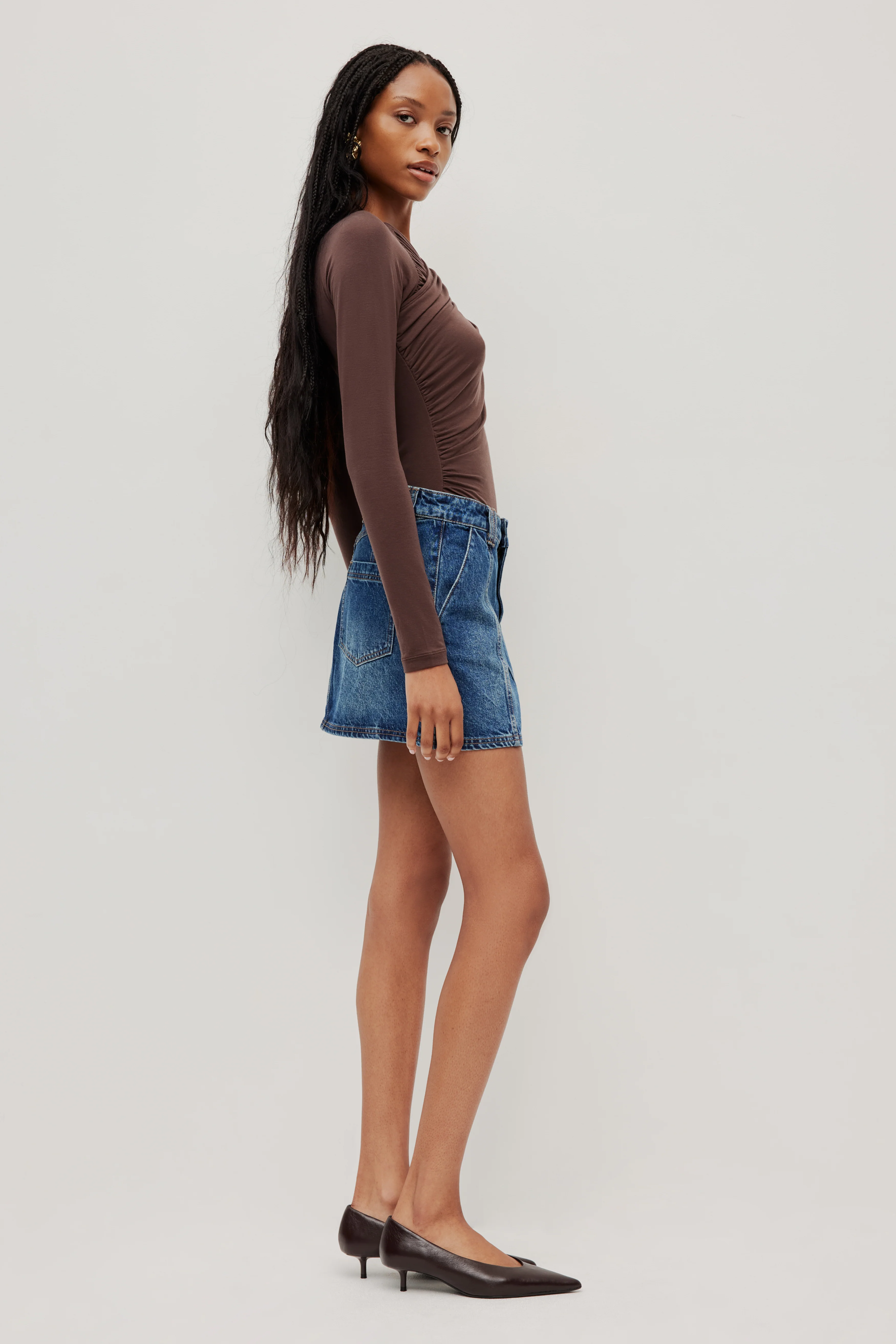Myles Denim Mini Skirt