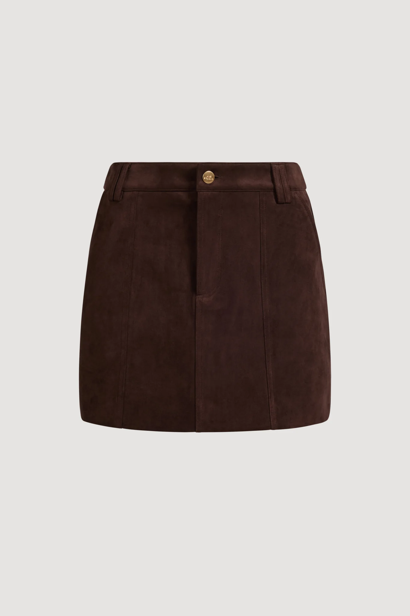 Philo Vegan Suede Mini Skirt