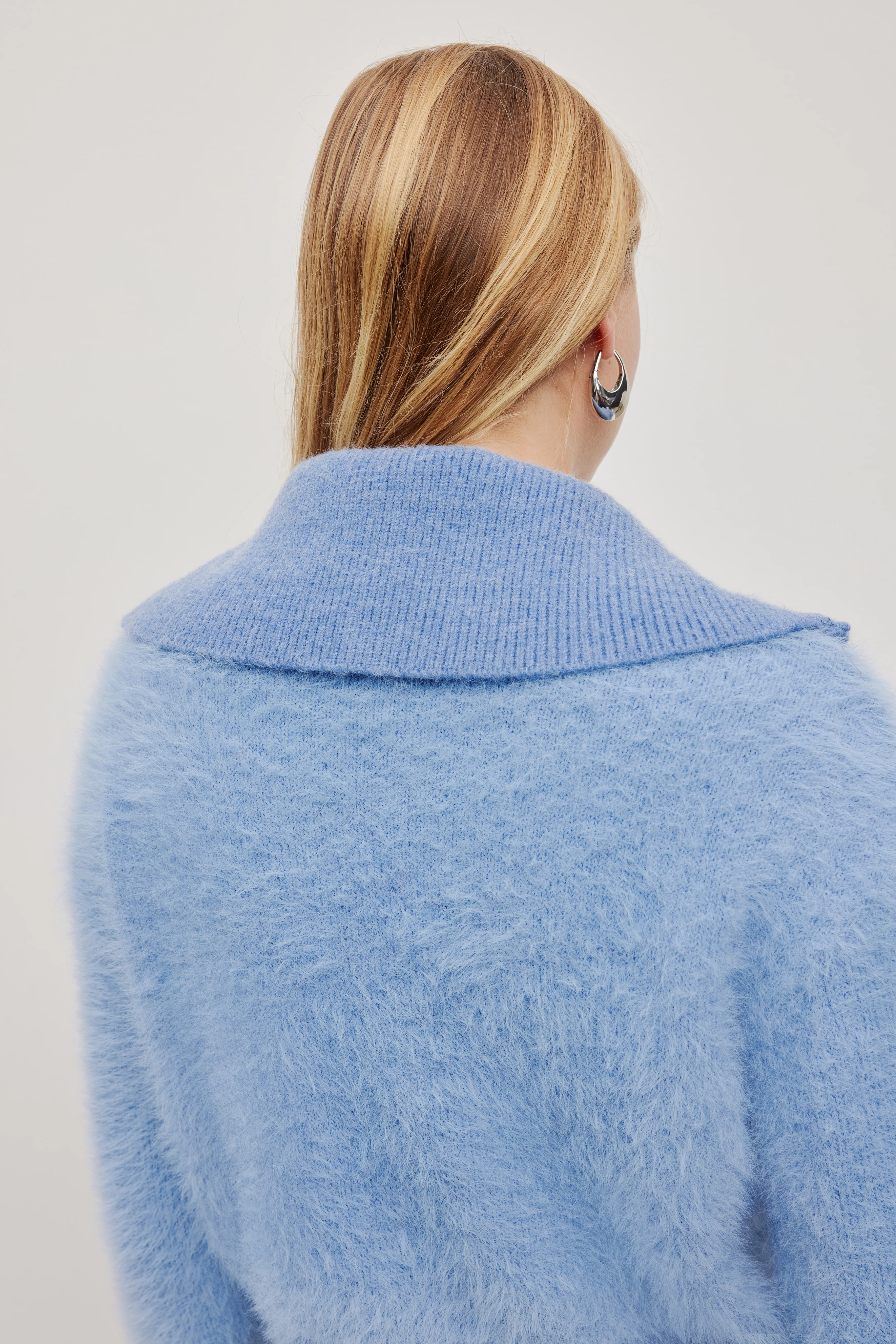 Fluffy 1/4 Zip Jumper