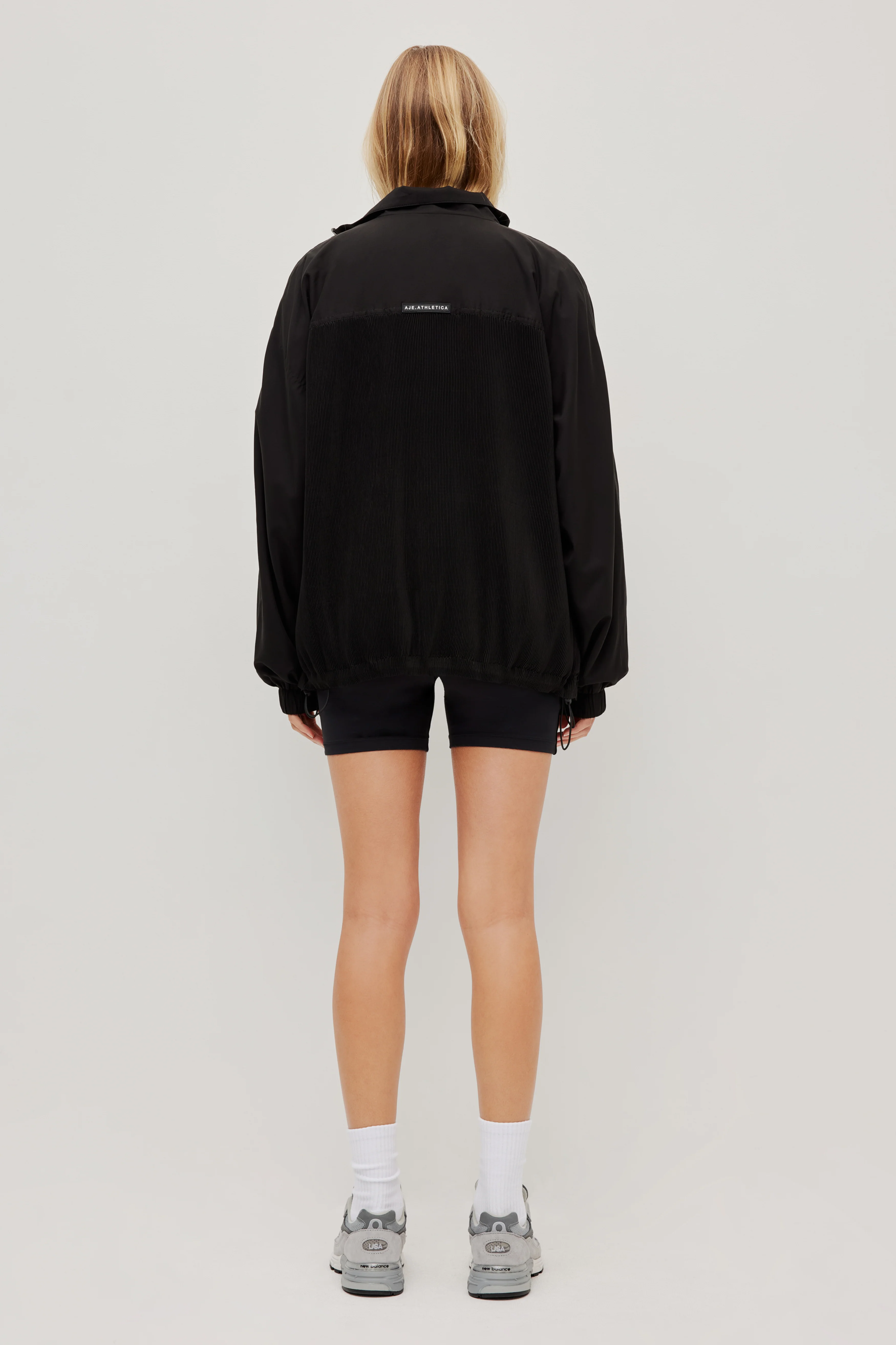 Pleated Logo Jacket