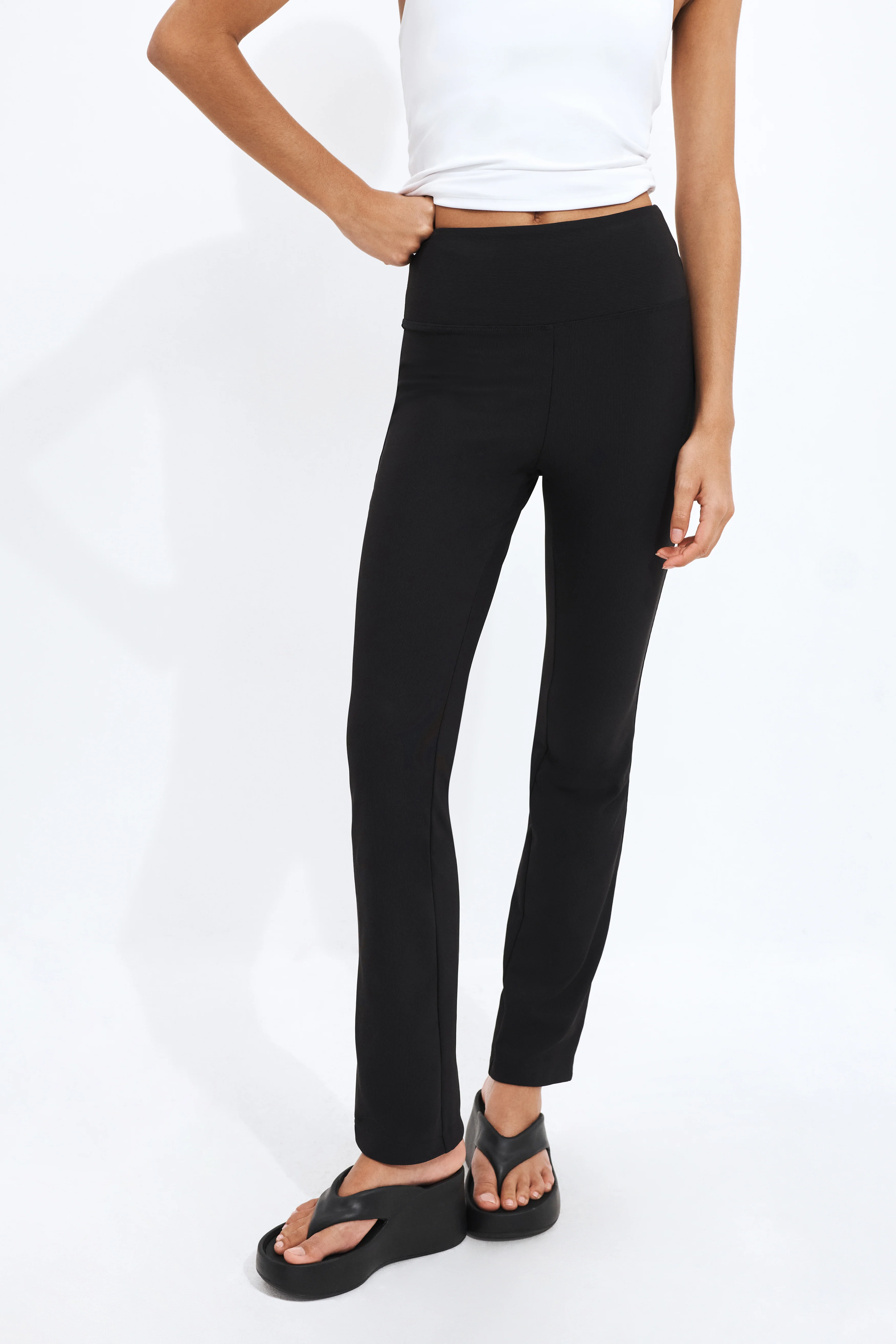 Fitted Side Split Pants