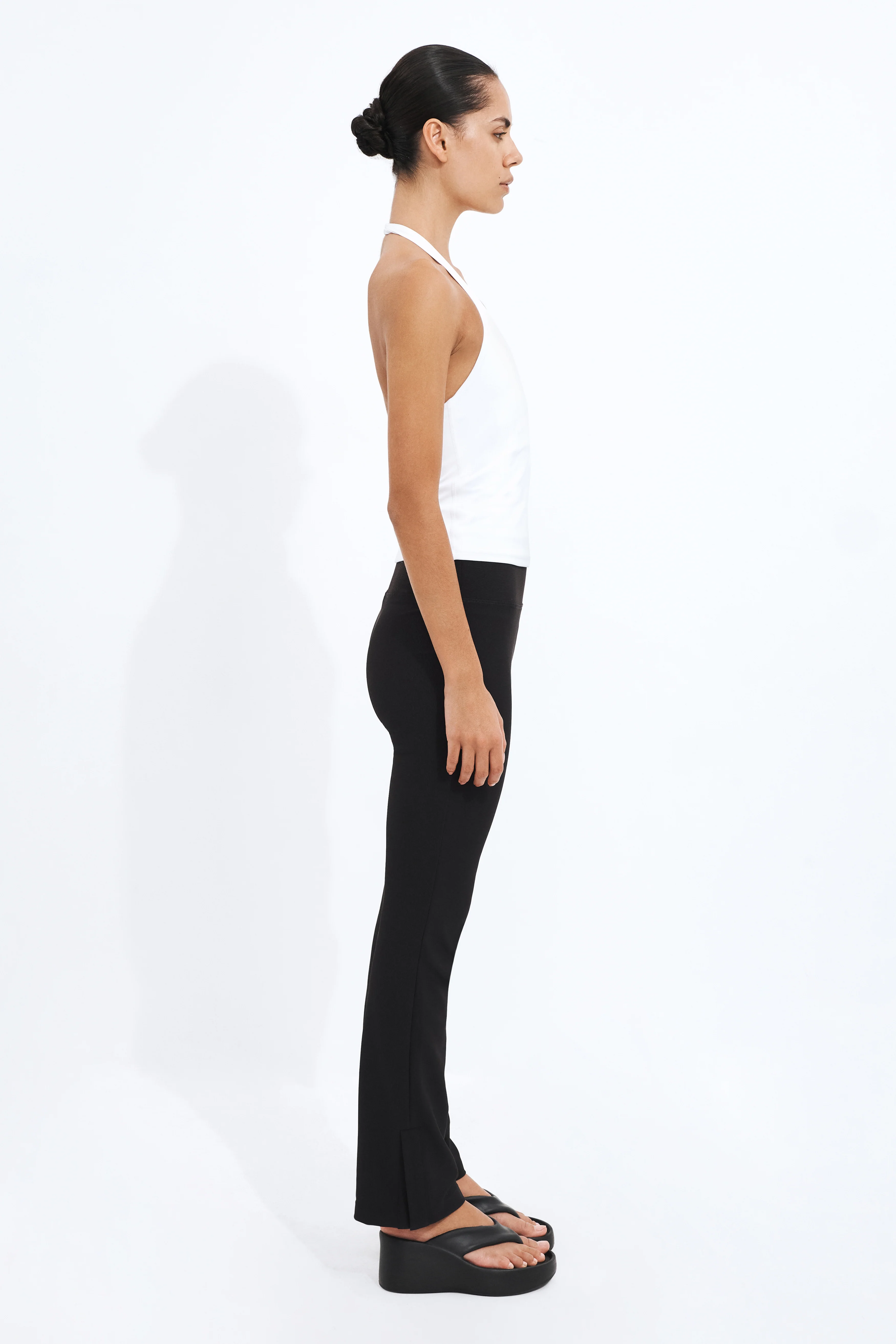 Fitted Side Split Pants