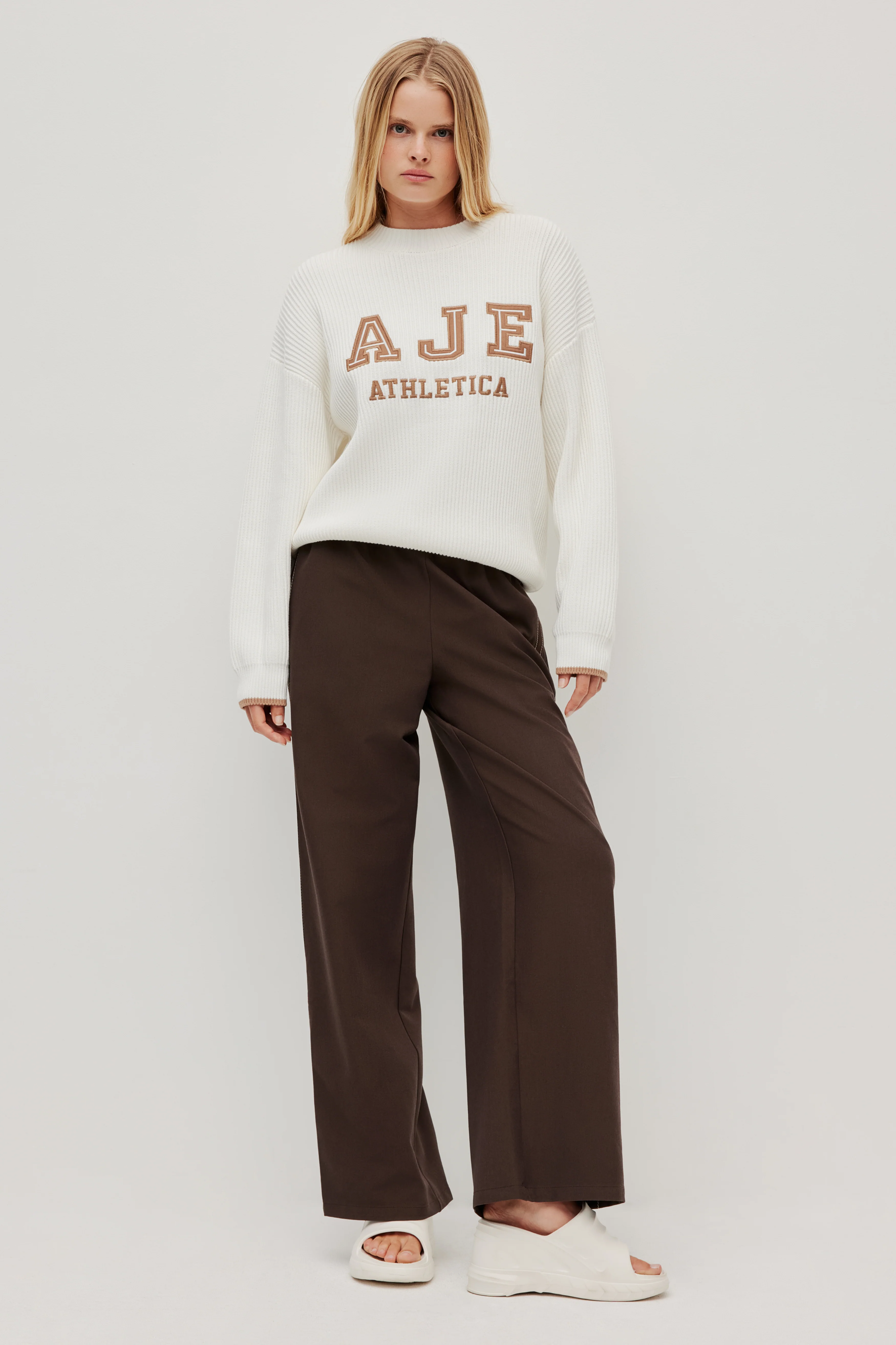 Varsity Logo Rib Jumper