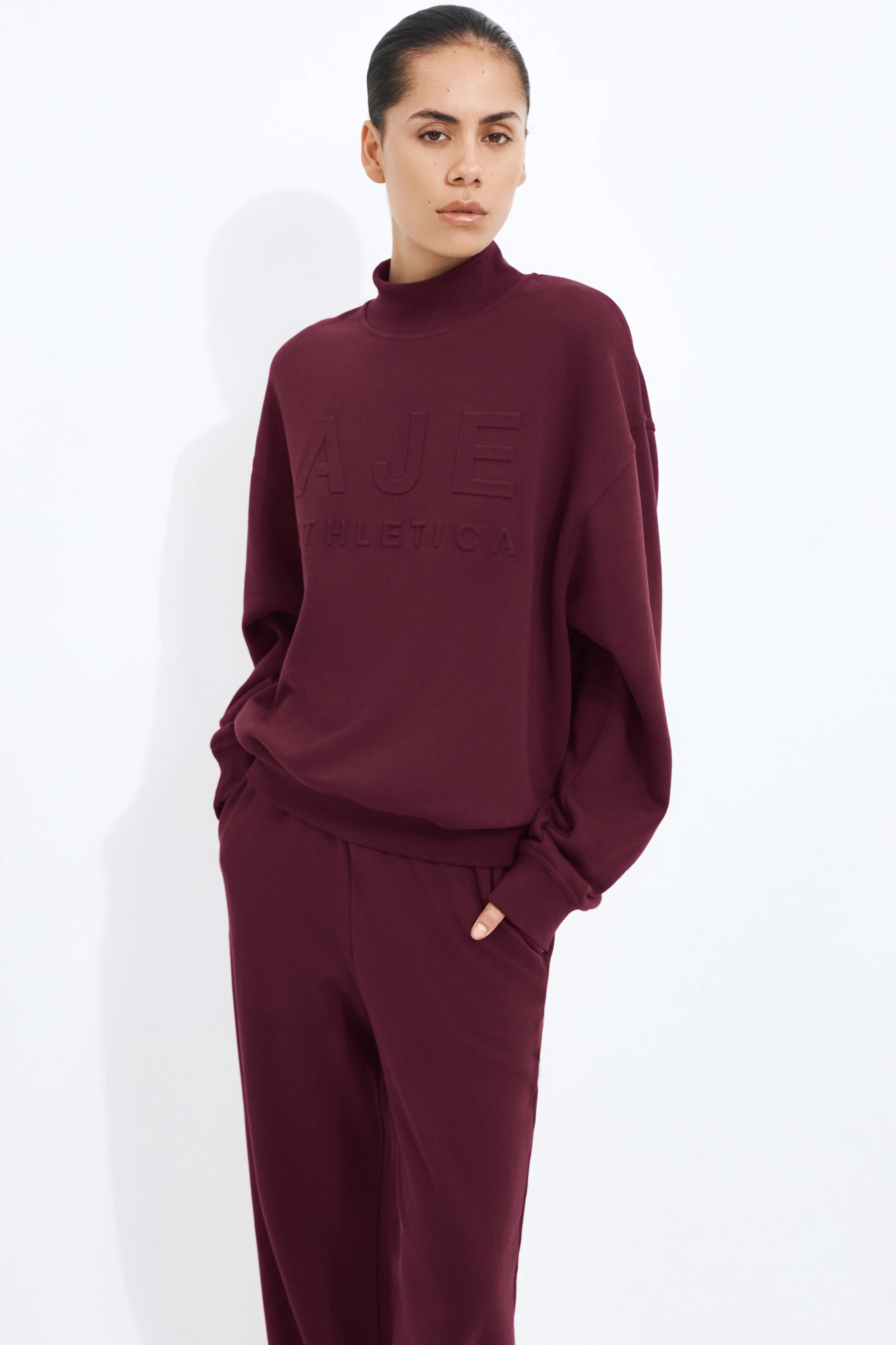 High Neck Logo Jumper