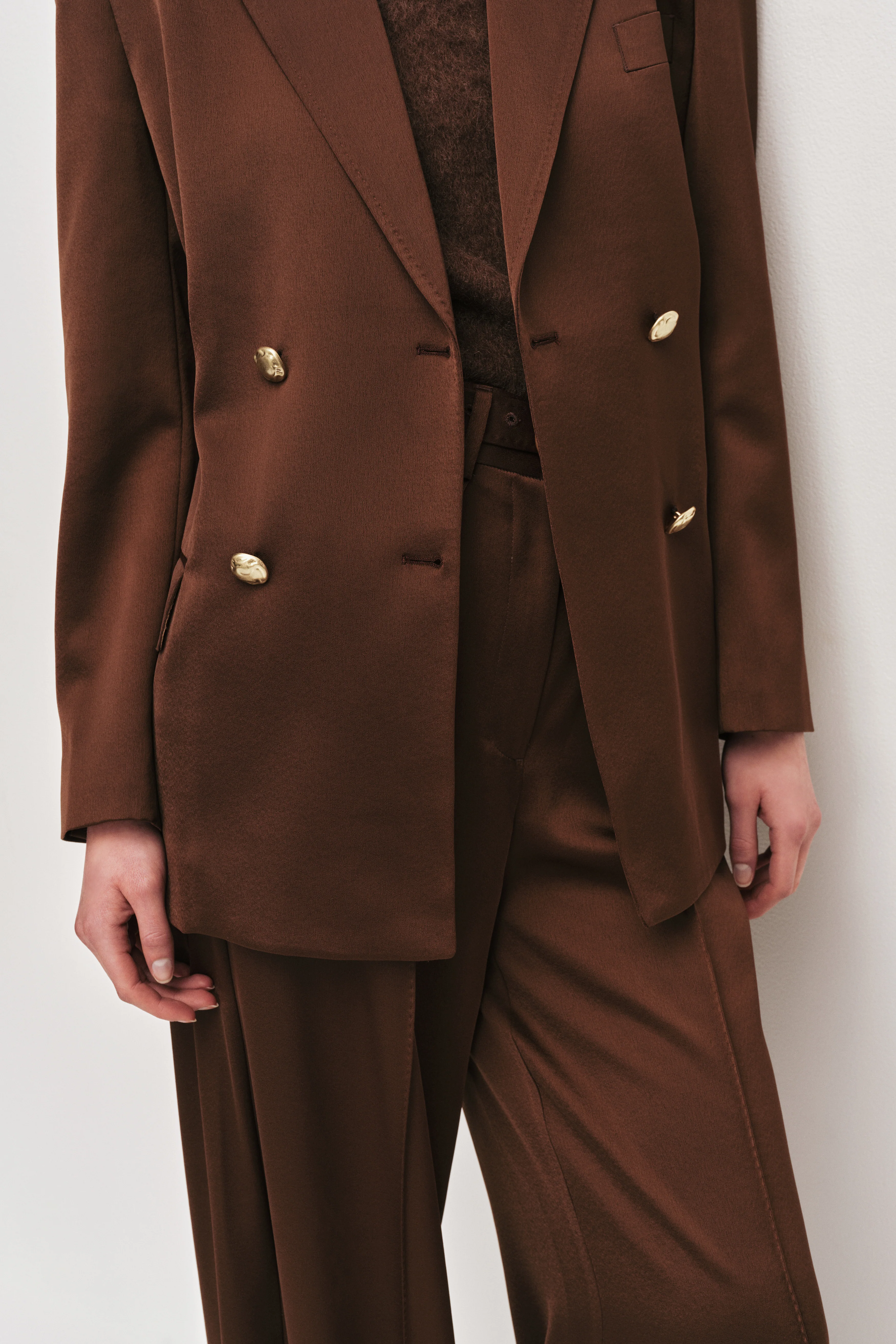 Andrea Satin Blazer