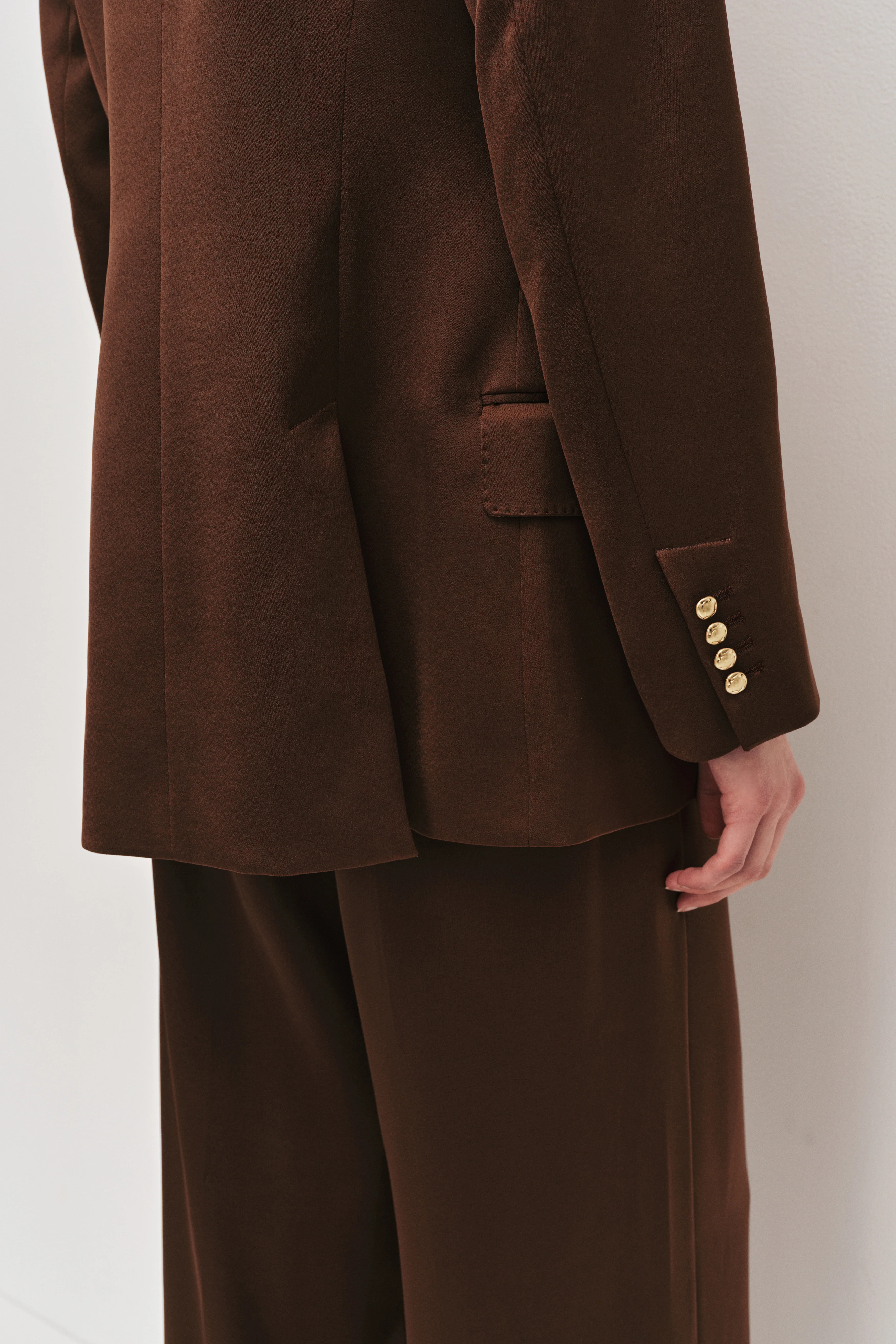 Andrea Satin Blazer