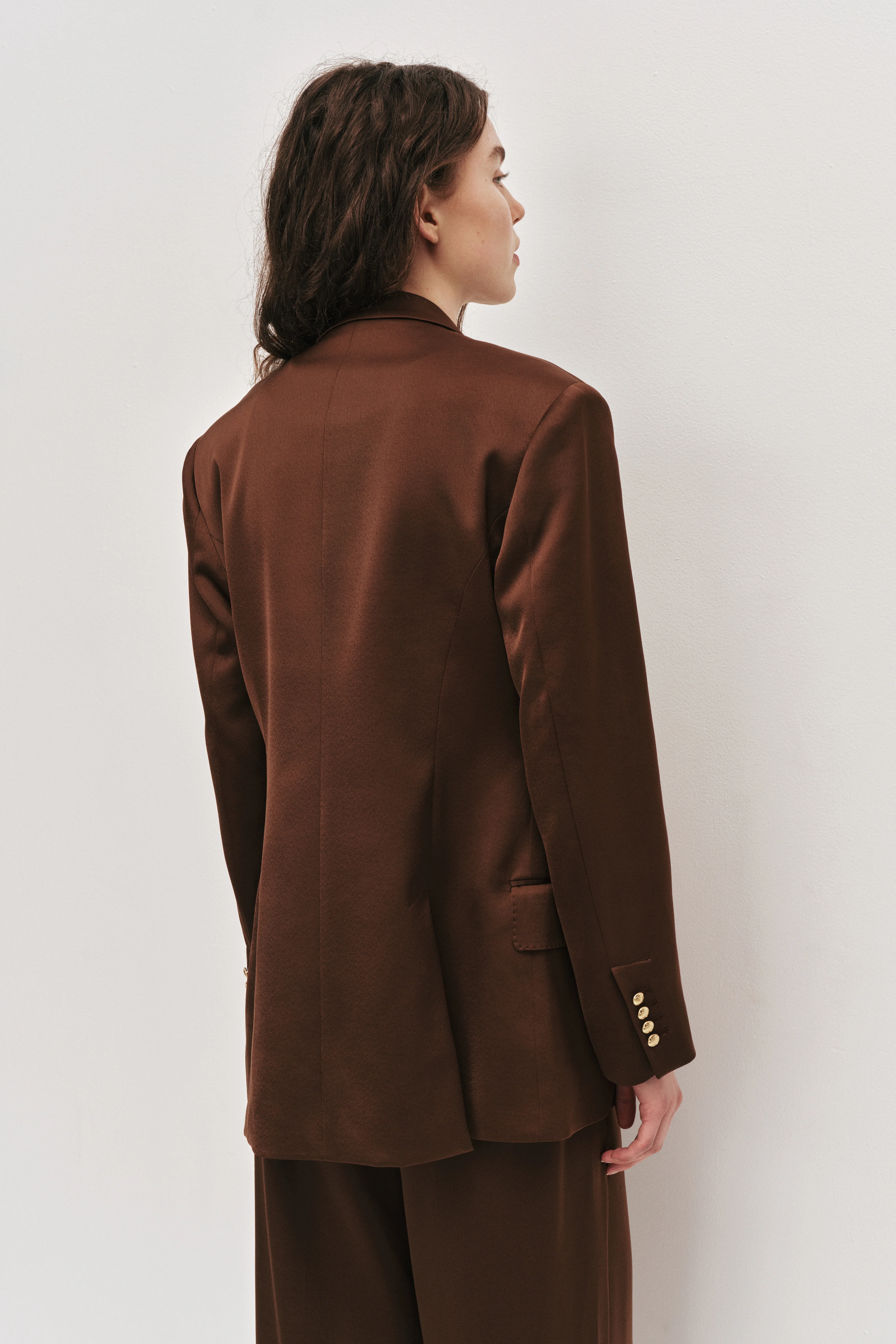 Andrea Satin Blazer