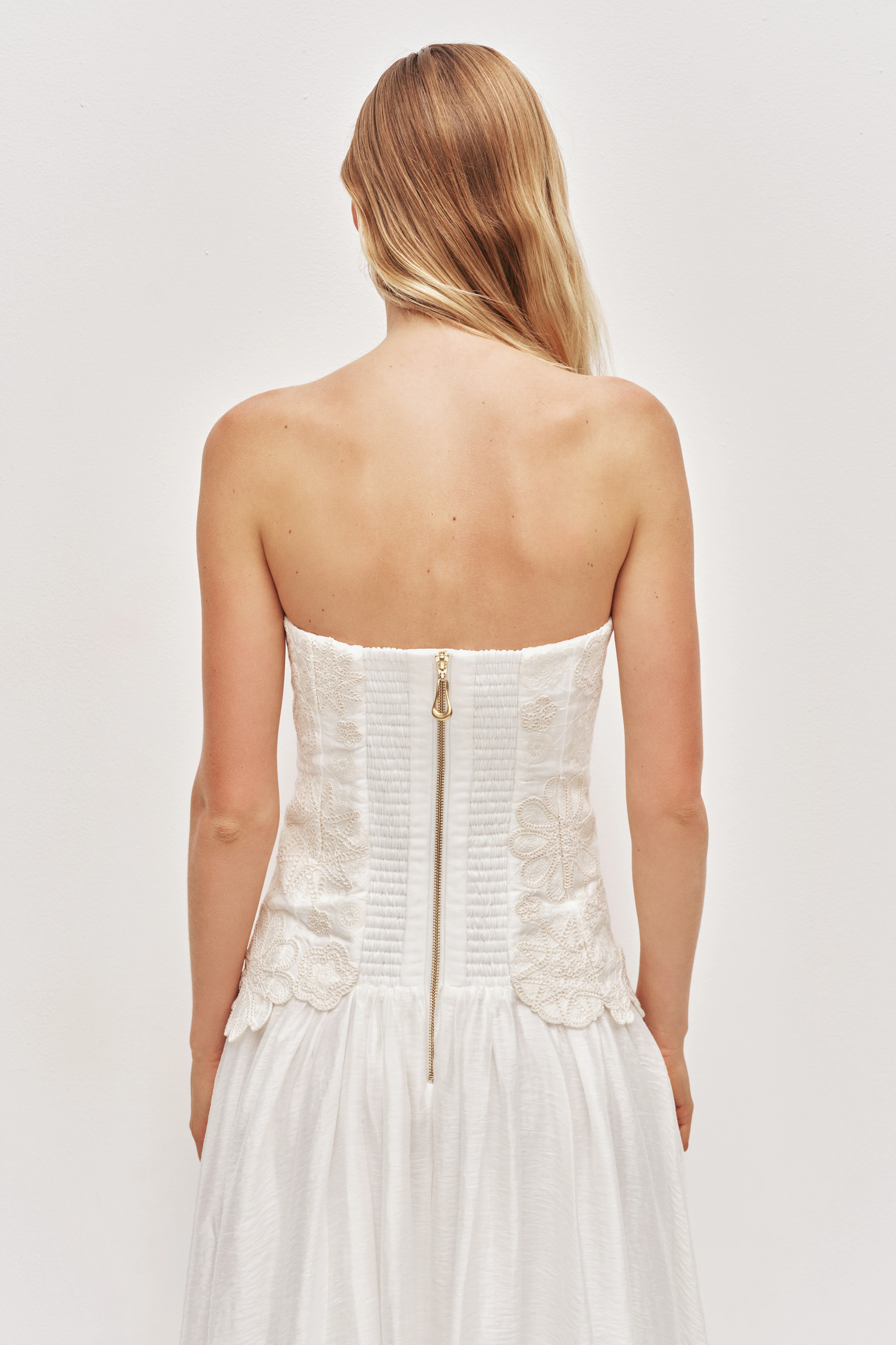 Gia Embroidered Gown