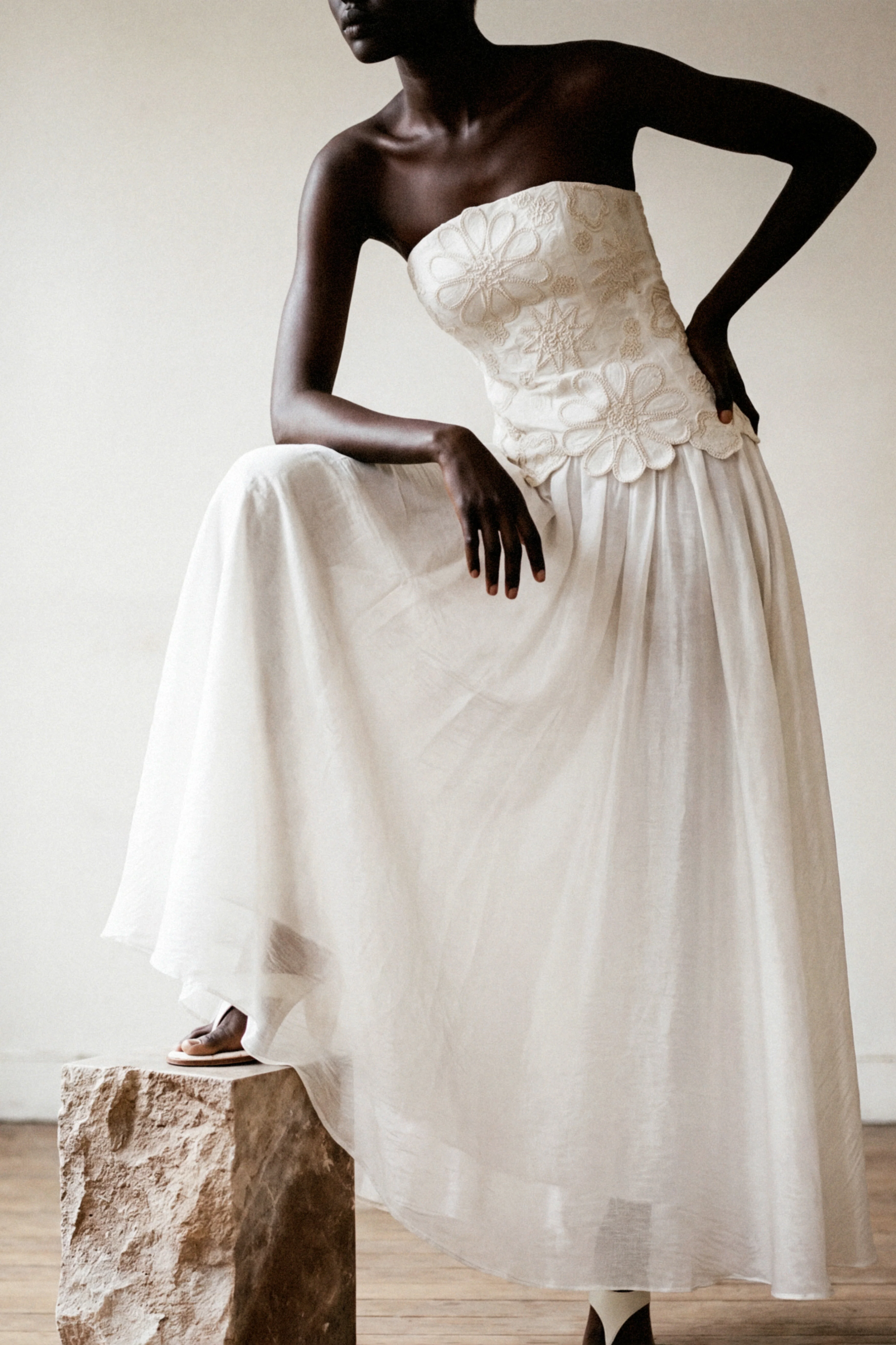 Gia Embroidered Gown