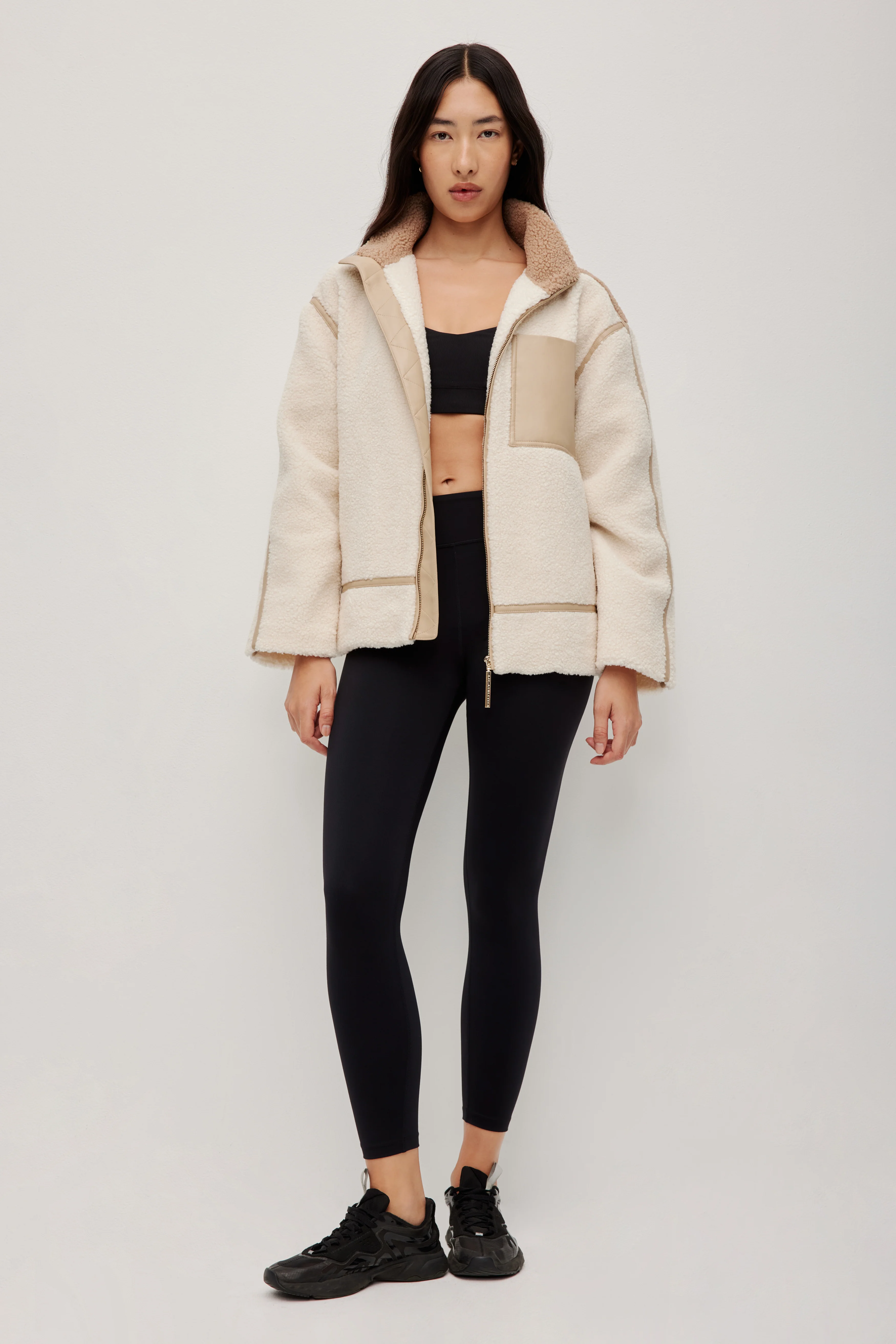 Panelled Sherpa Jacket