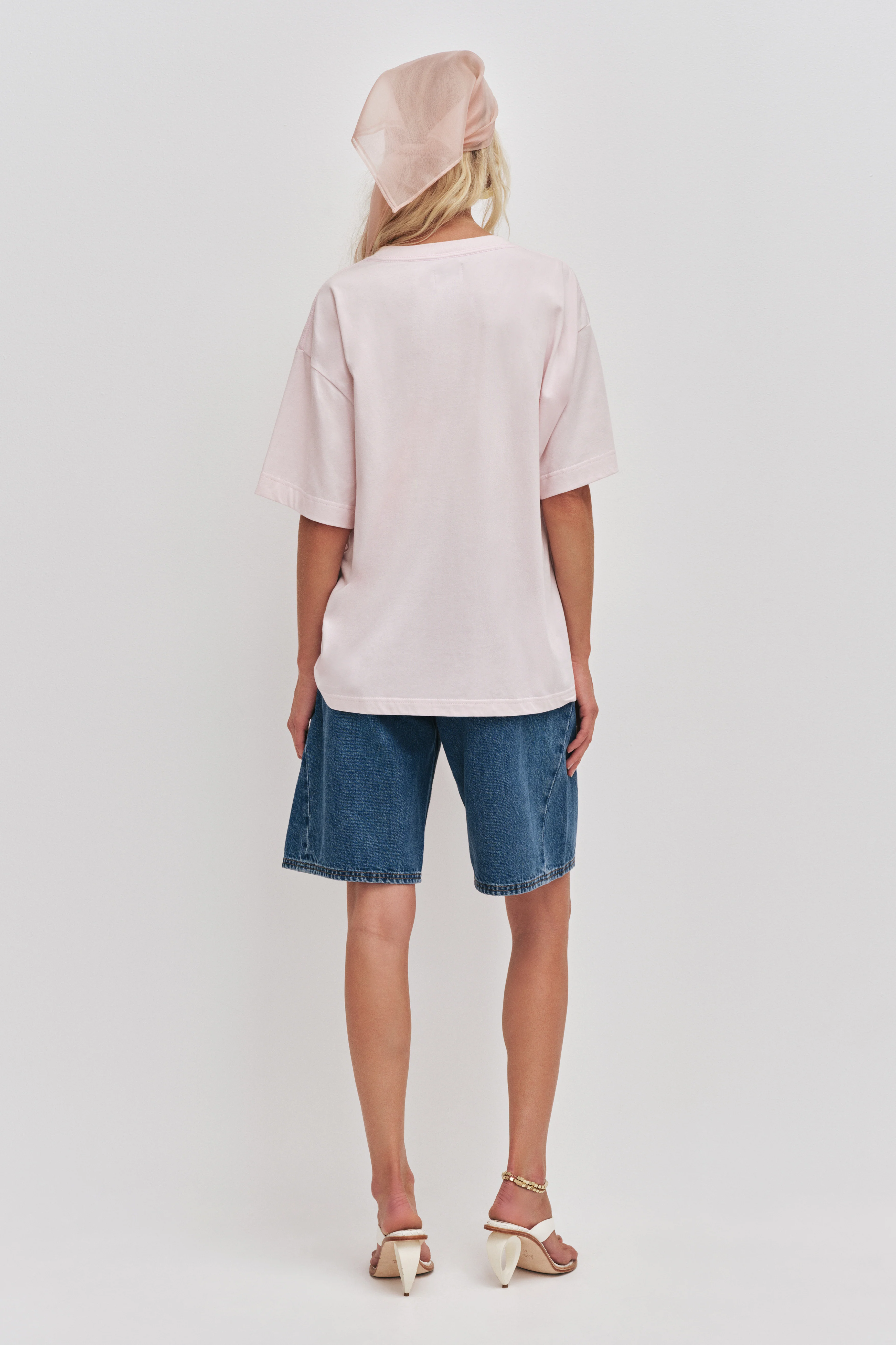 Halo Embroidered Oversized Tee