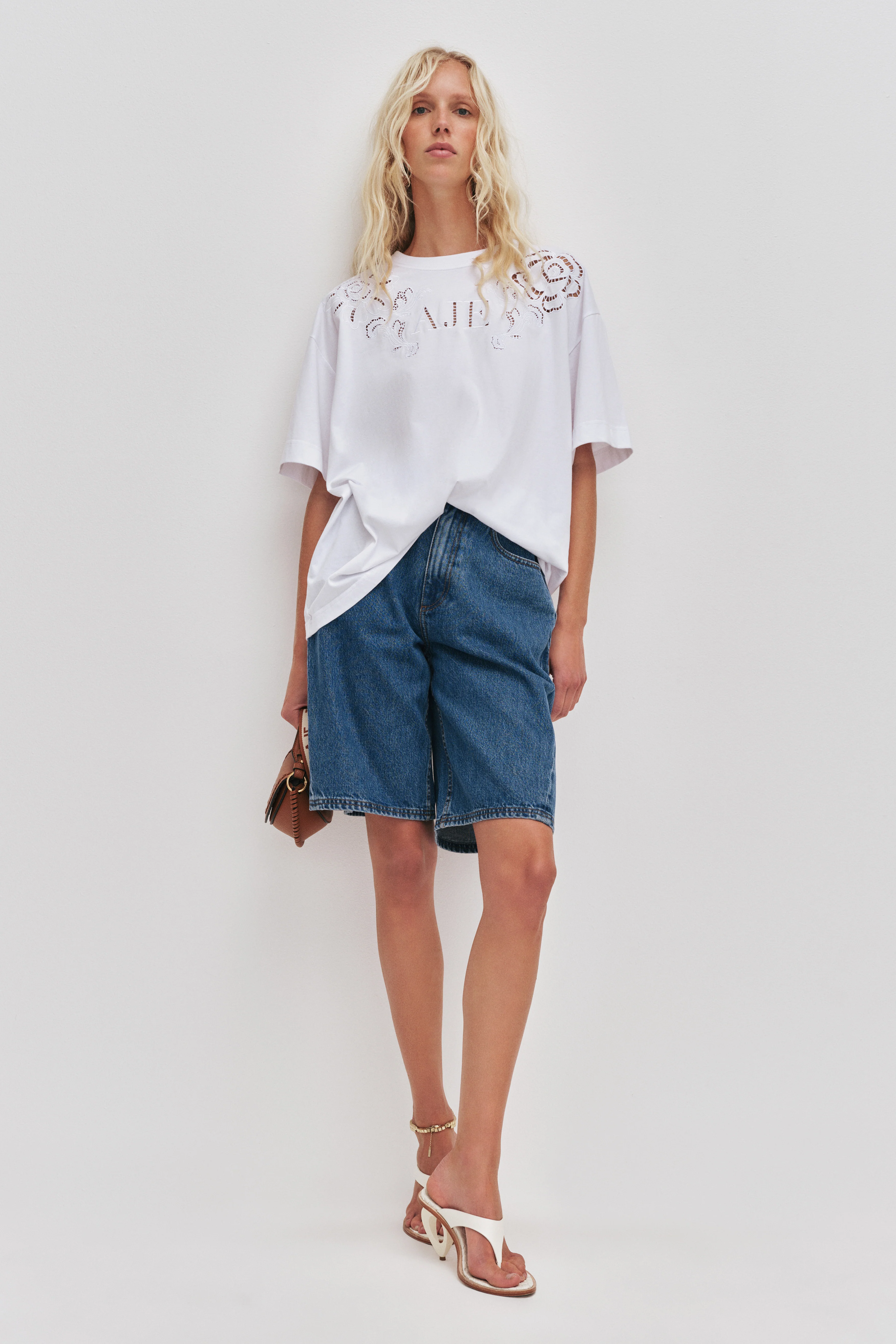 Halo Embroidered Oversized Tee