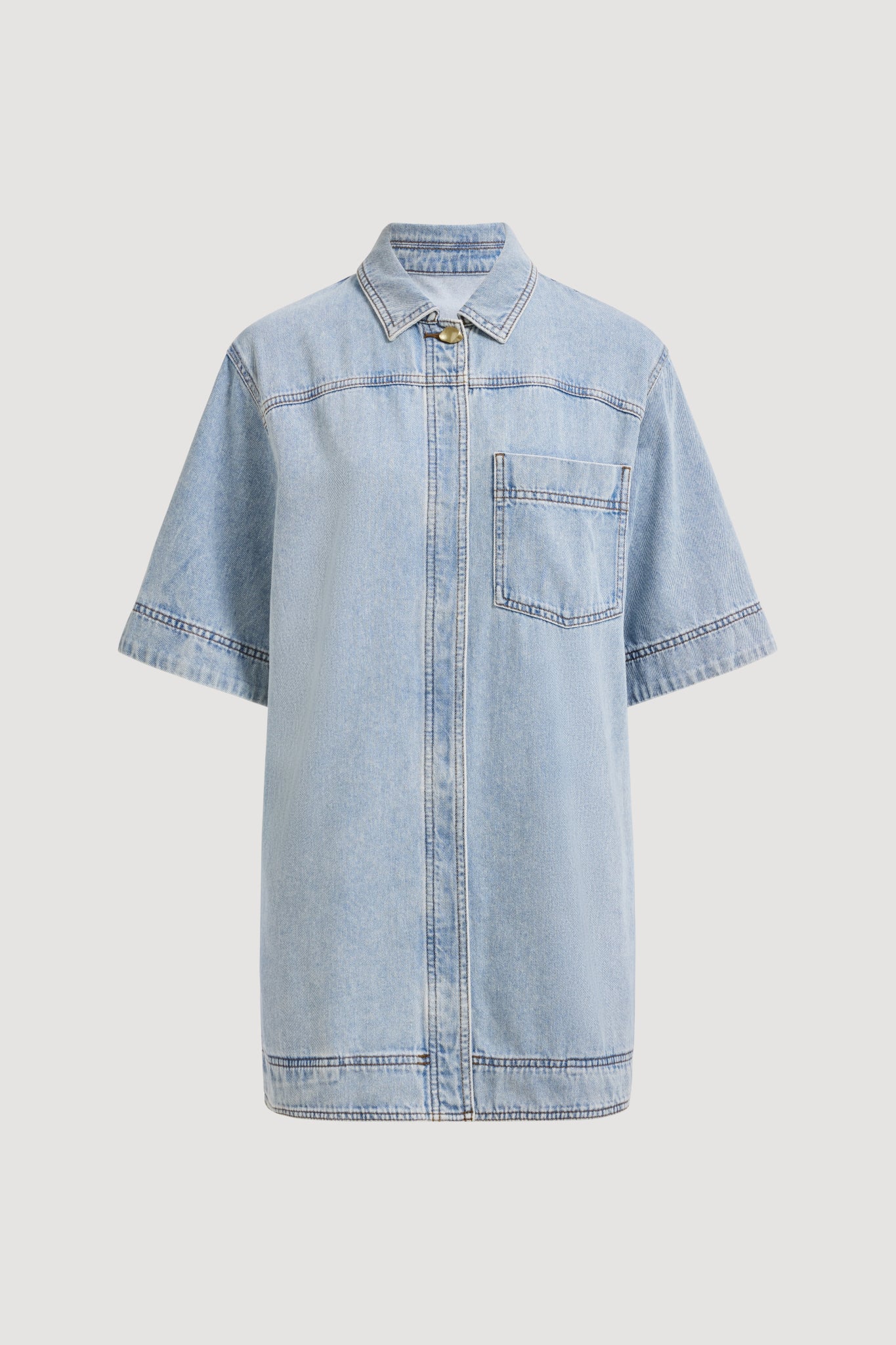 19084-corrie-denim-mini-tunic-dress-2.jpg Corrie Denim Mini Tunic Dress