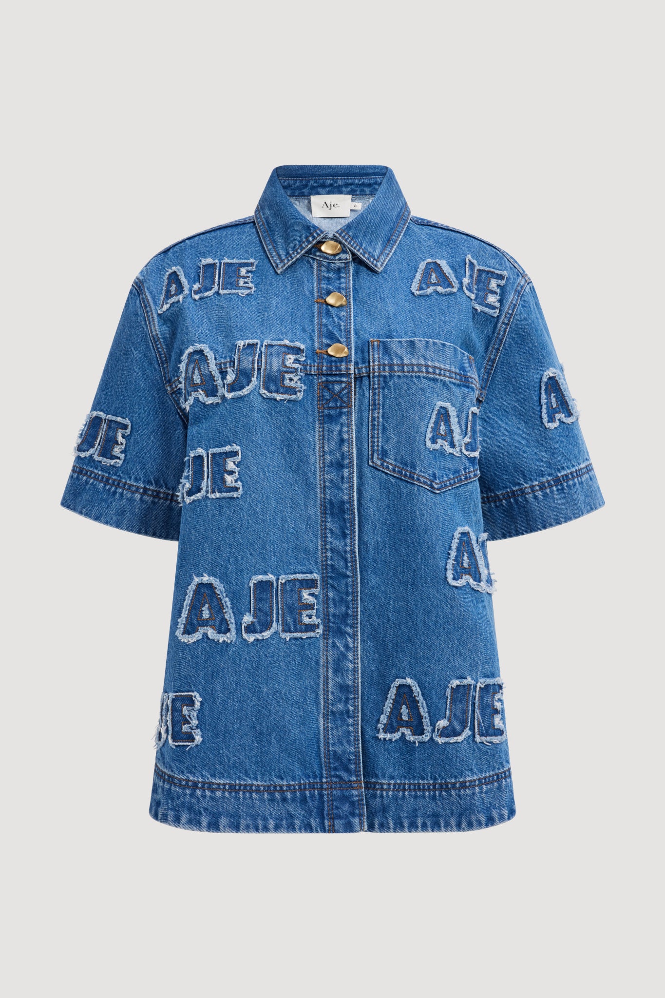 19203-electra-logo-denim-shirt-1.jpg Electra Logo Denim Shirt