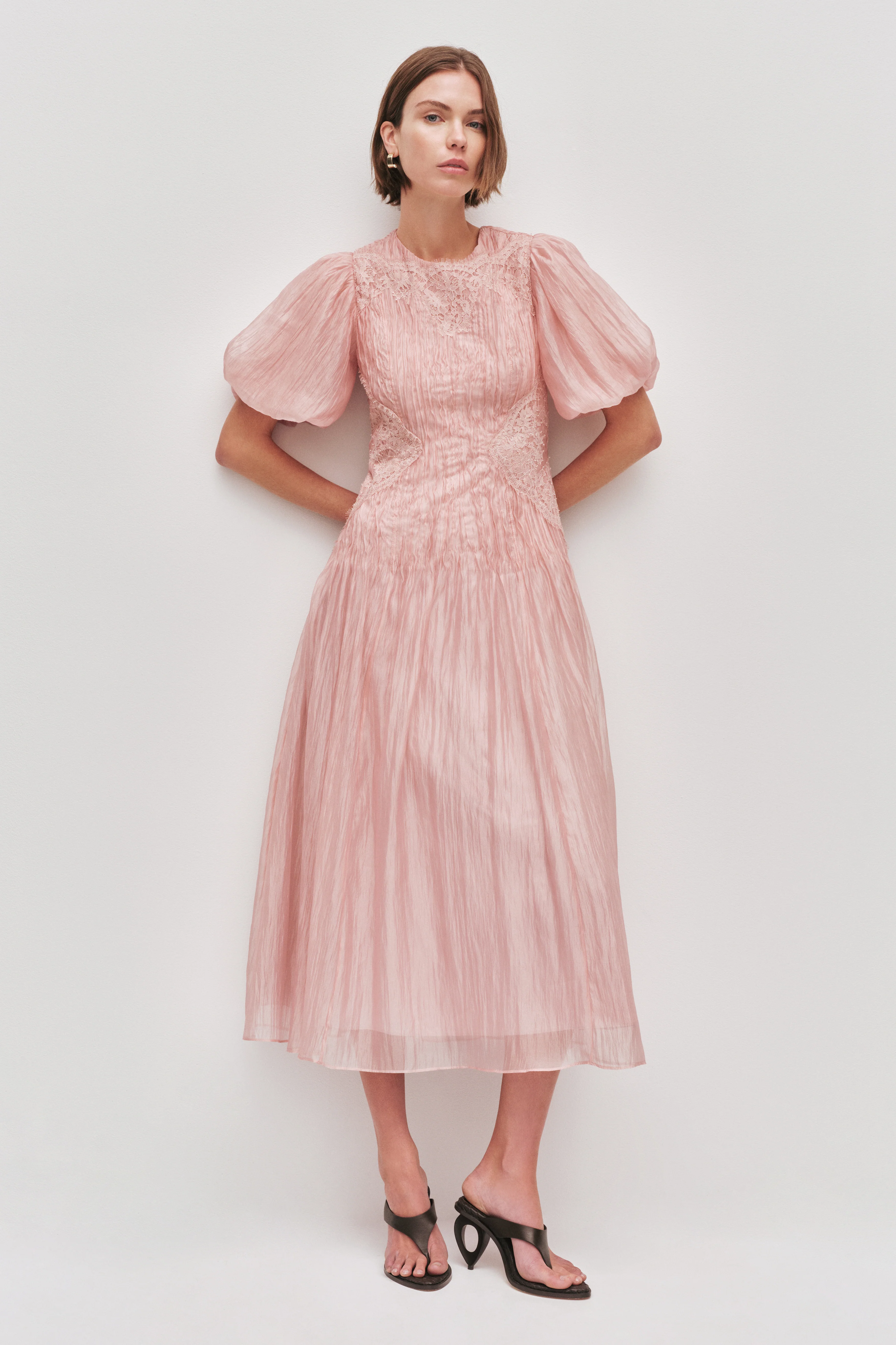 Ophelia Lace Midi Dress