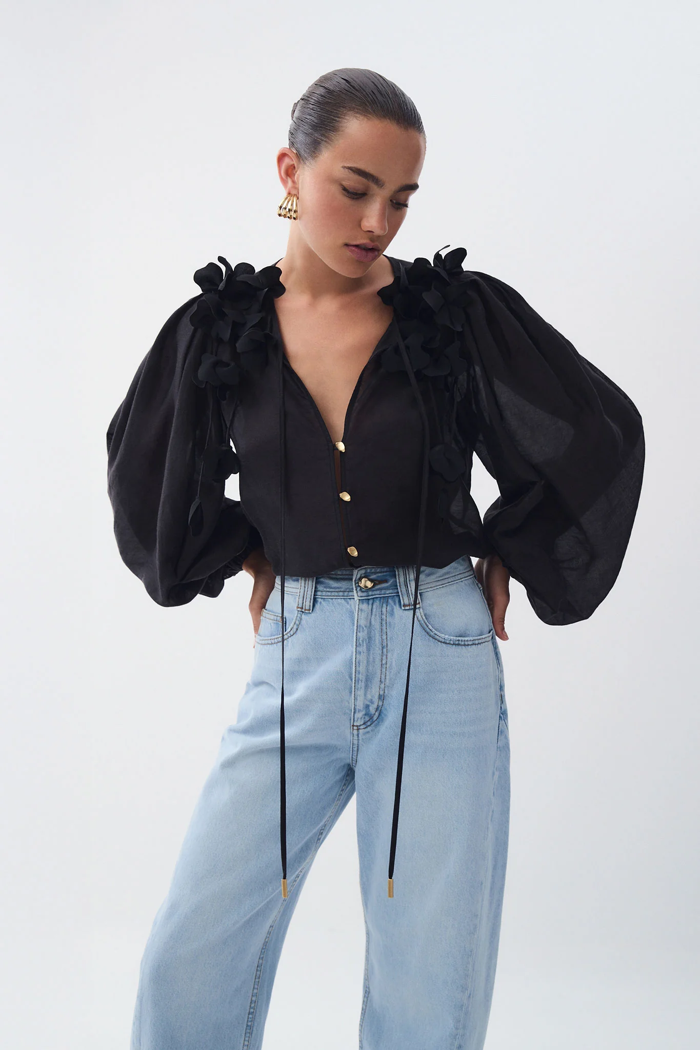 Camille Flower Blouse