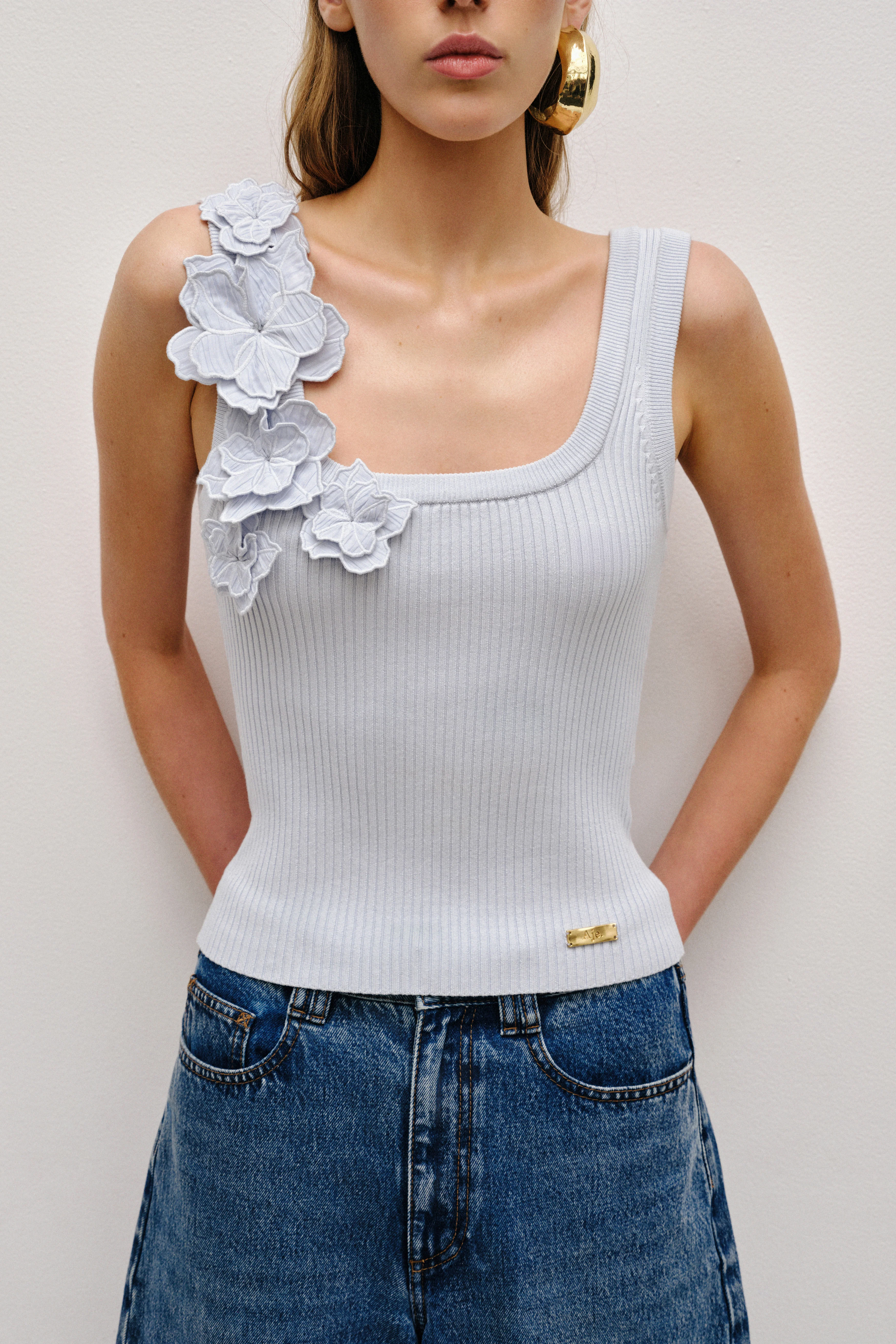 Splendour Flower Knit Tank