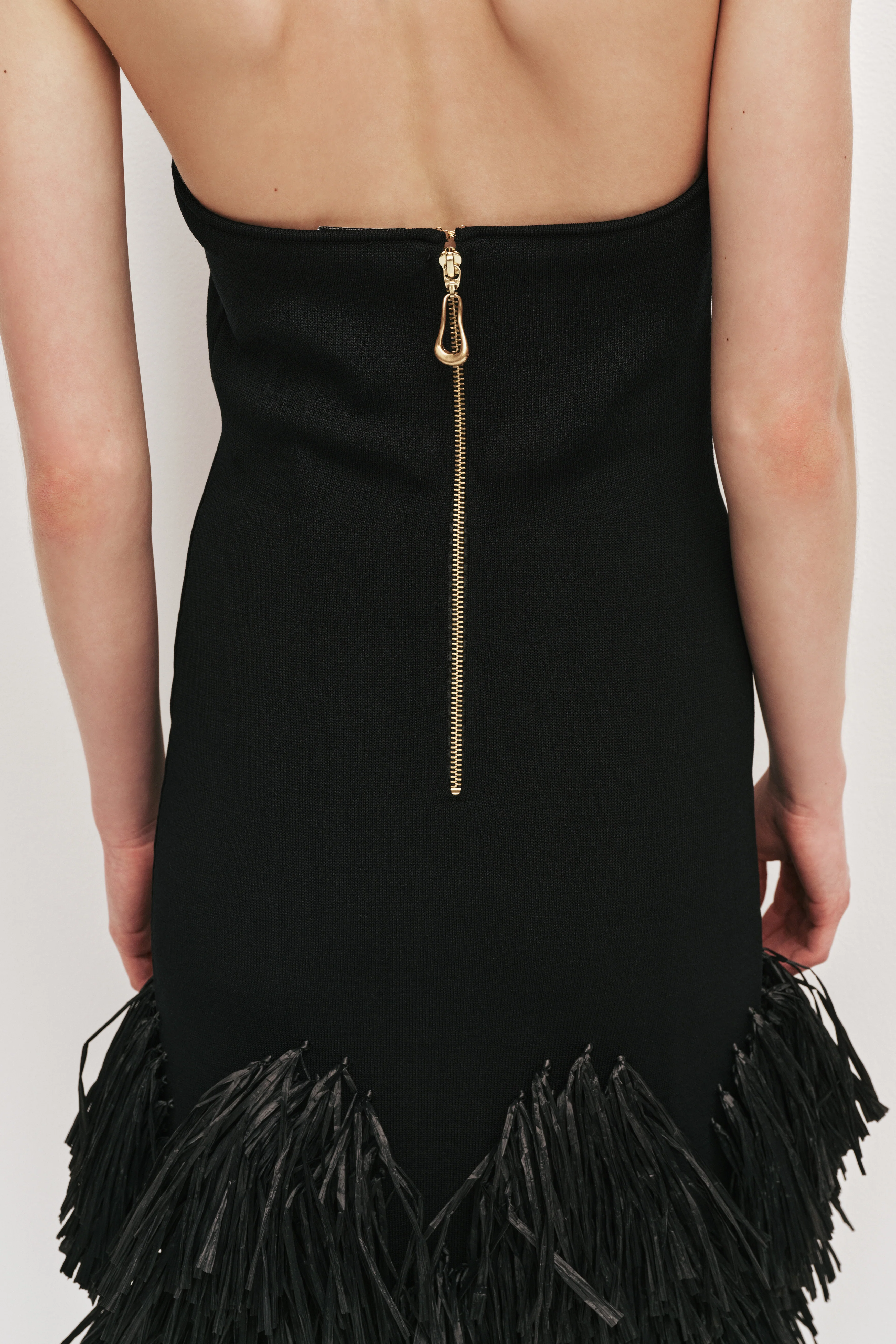 Elva Raffia Knit Midi Dress