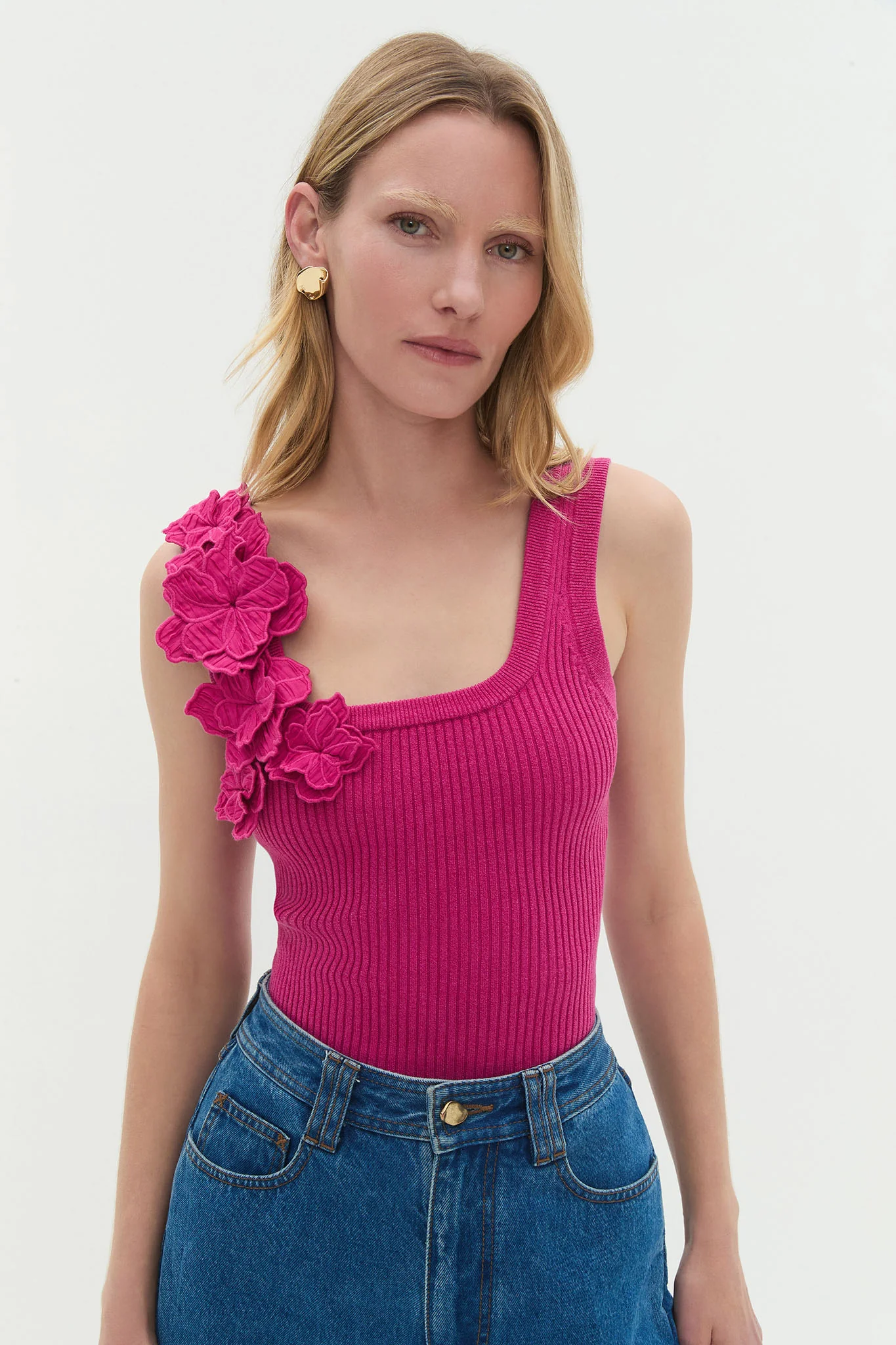 Splendour Flower Knit Tank