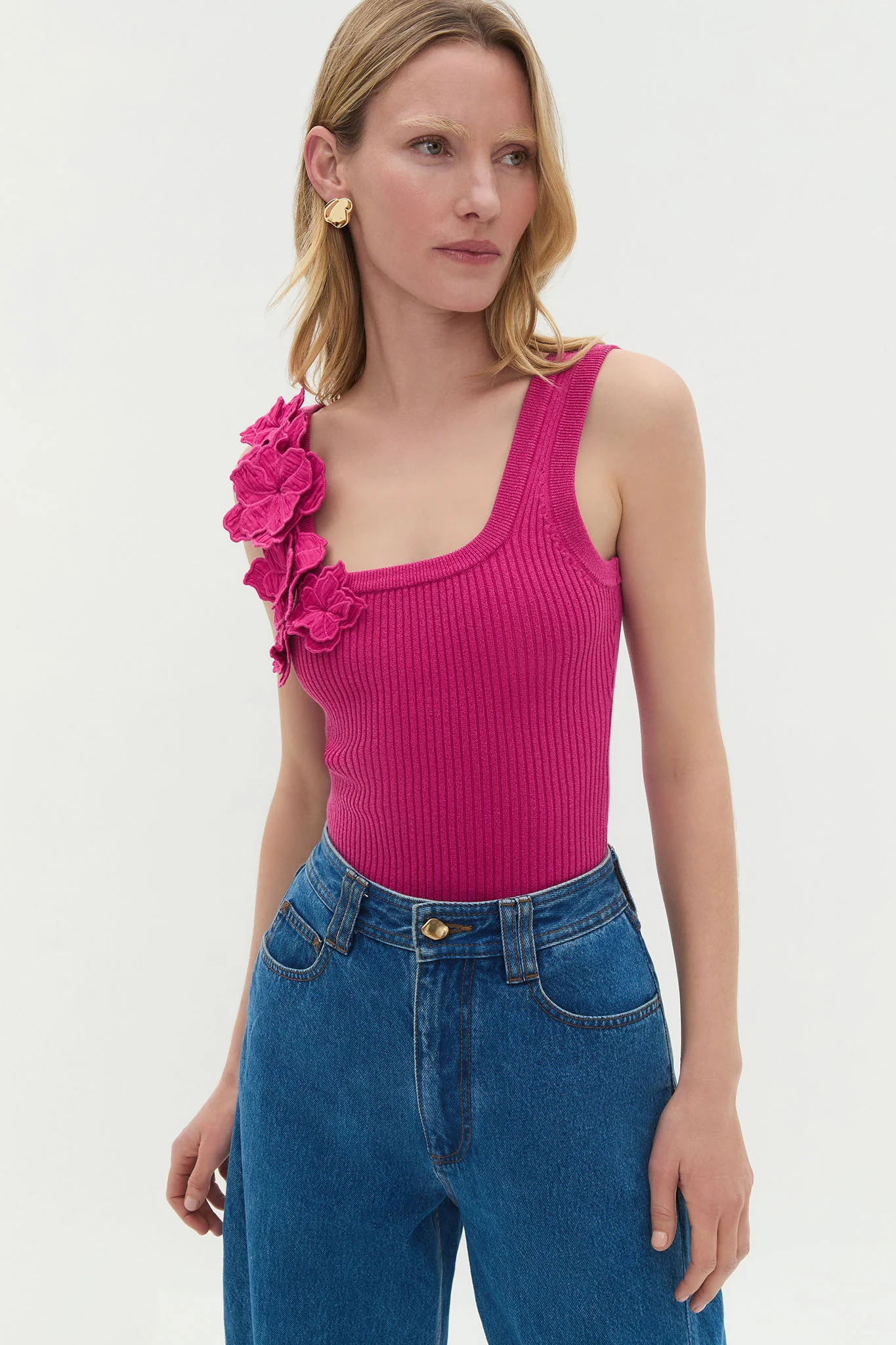 Splendour Flower Knit Tank