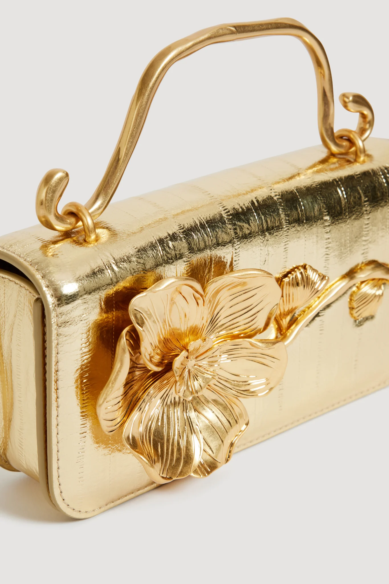Celeste Emboss Flower Clutch