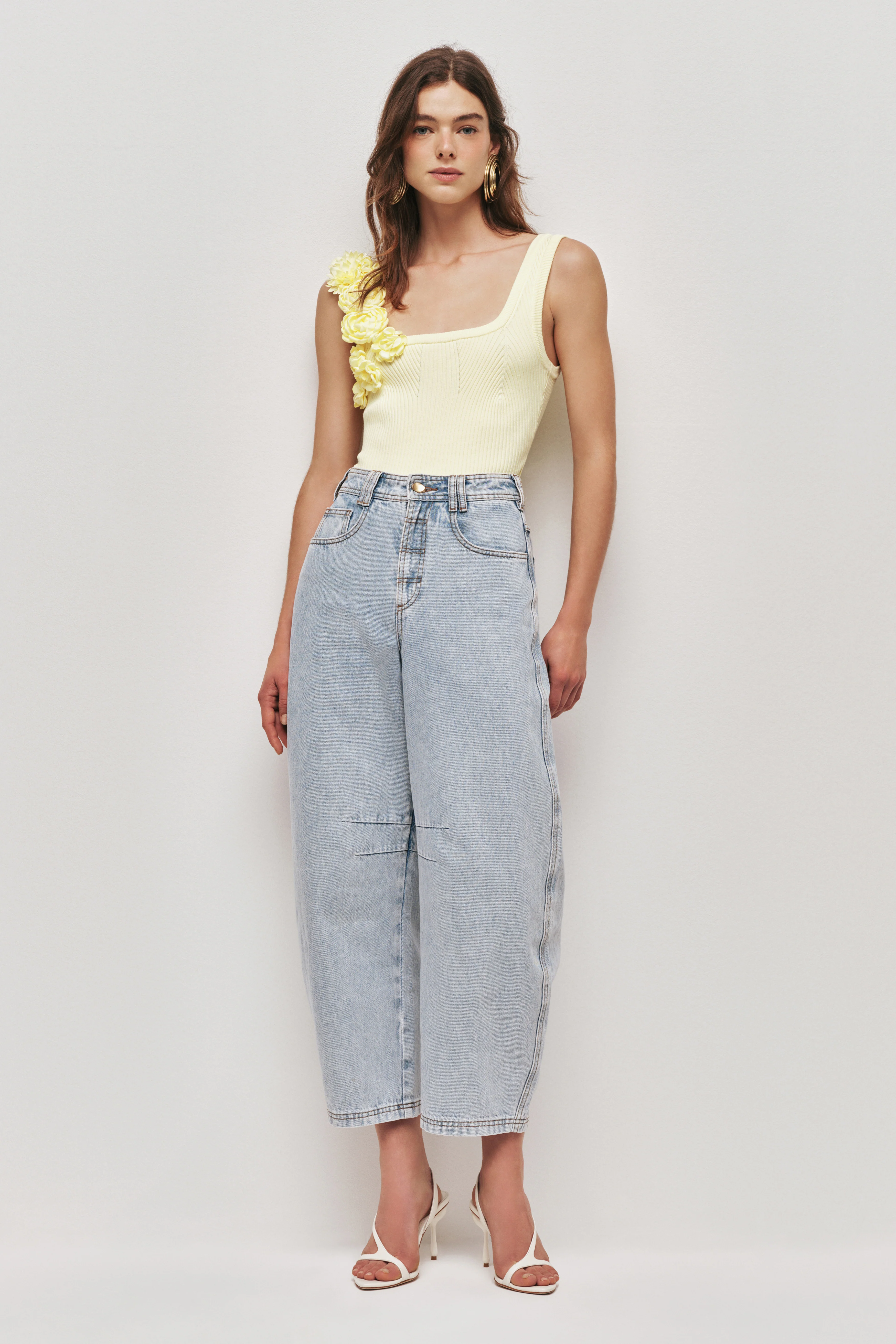 Emmy Flower Knit Tank