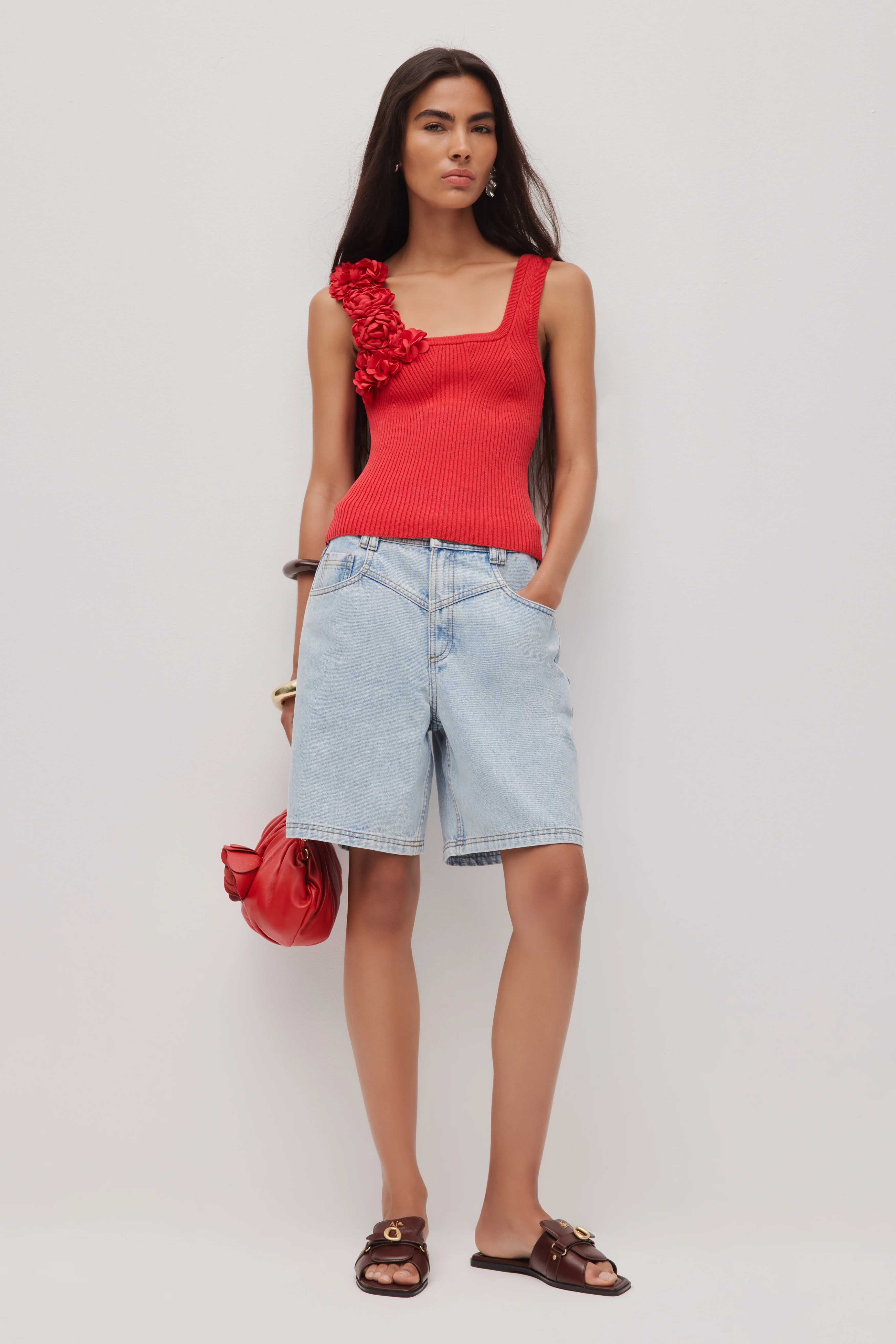 Emmy Flower Knit Tank