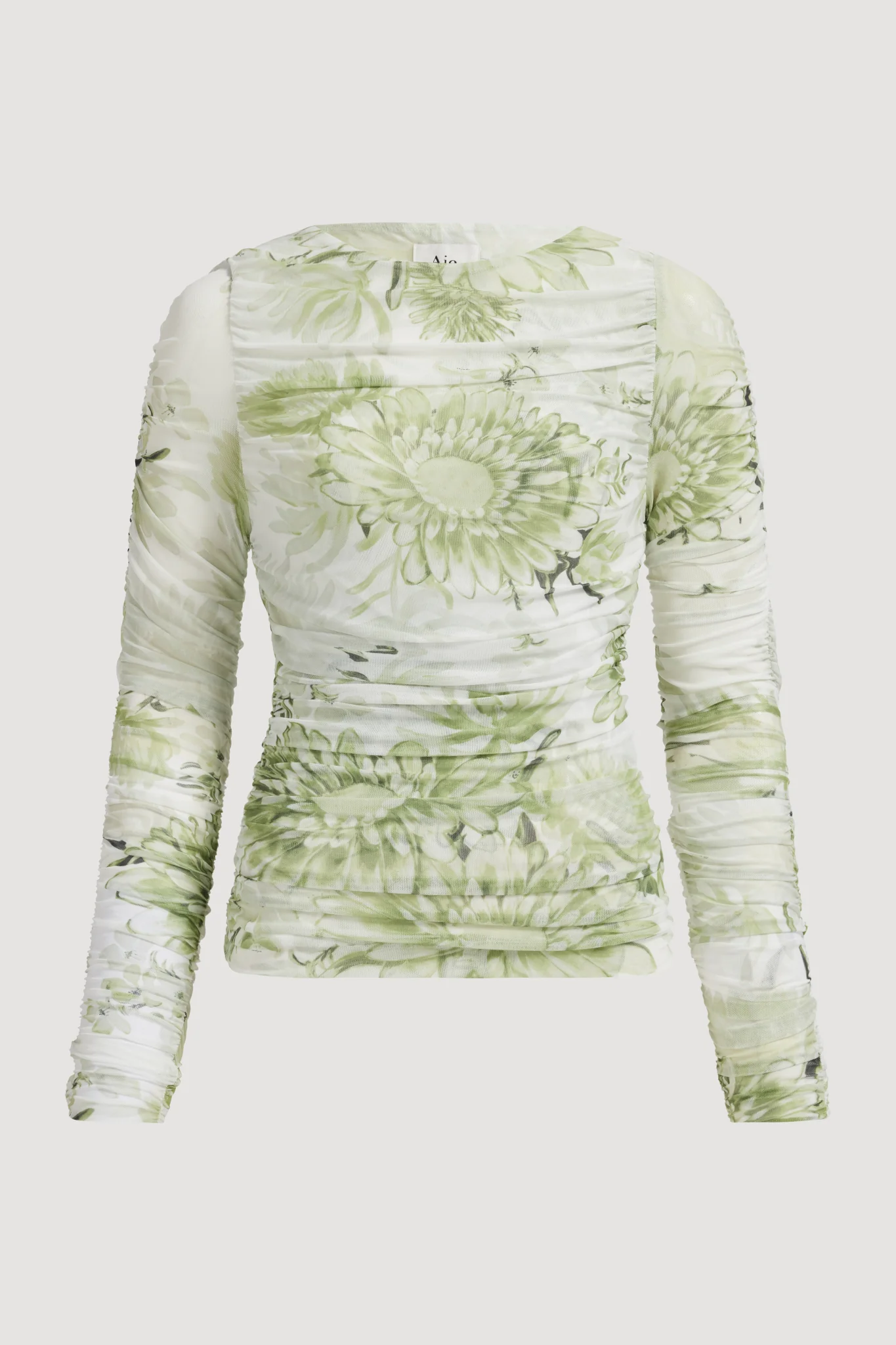 Verdant Print Mesh Top