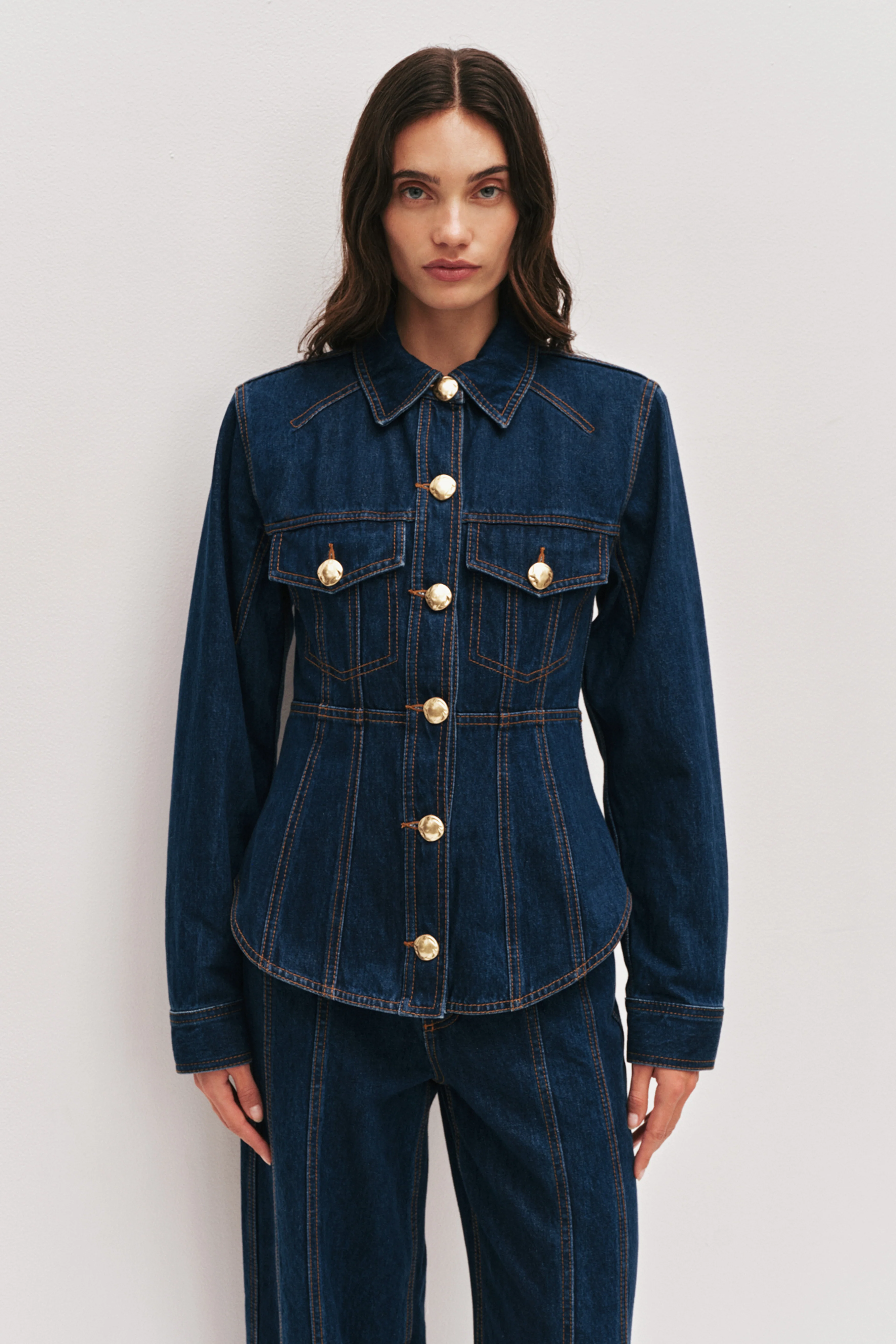 Elodi Corset Denim Shirt