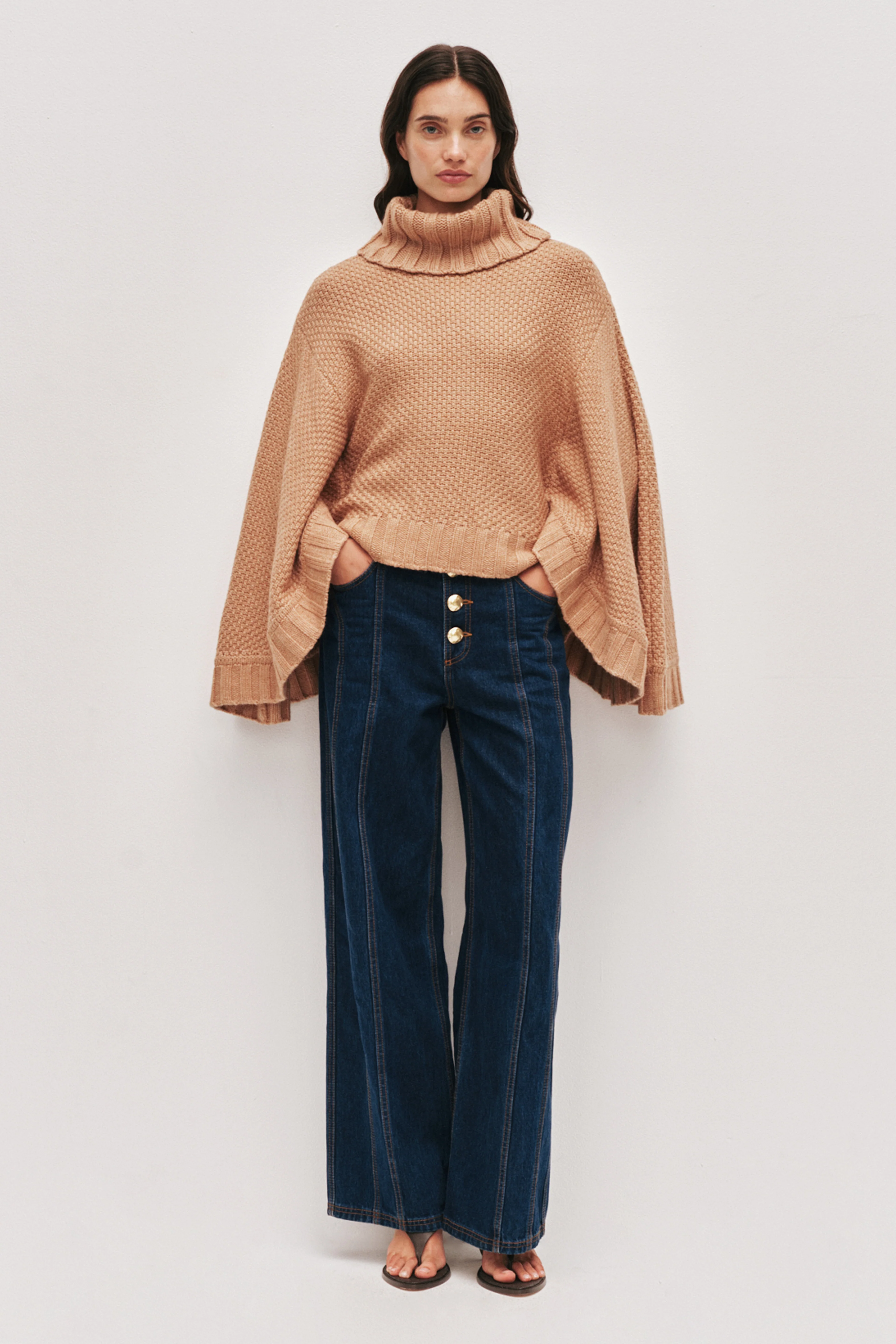 Mirila Cape Knit Top