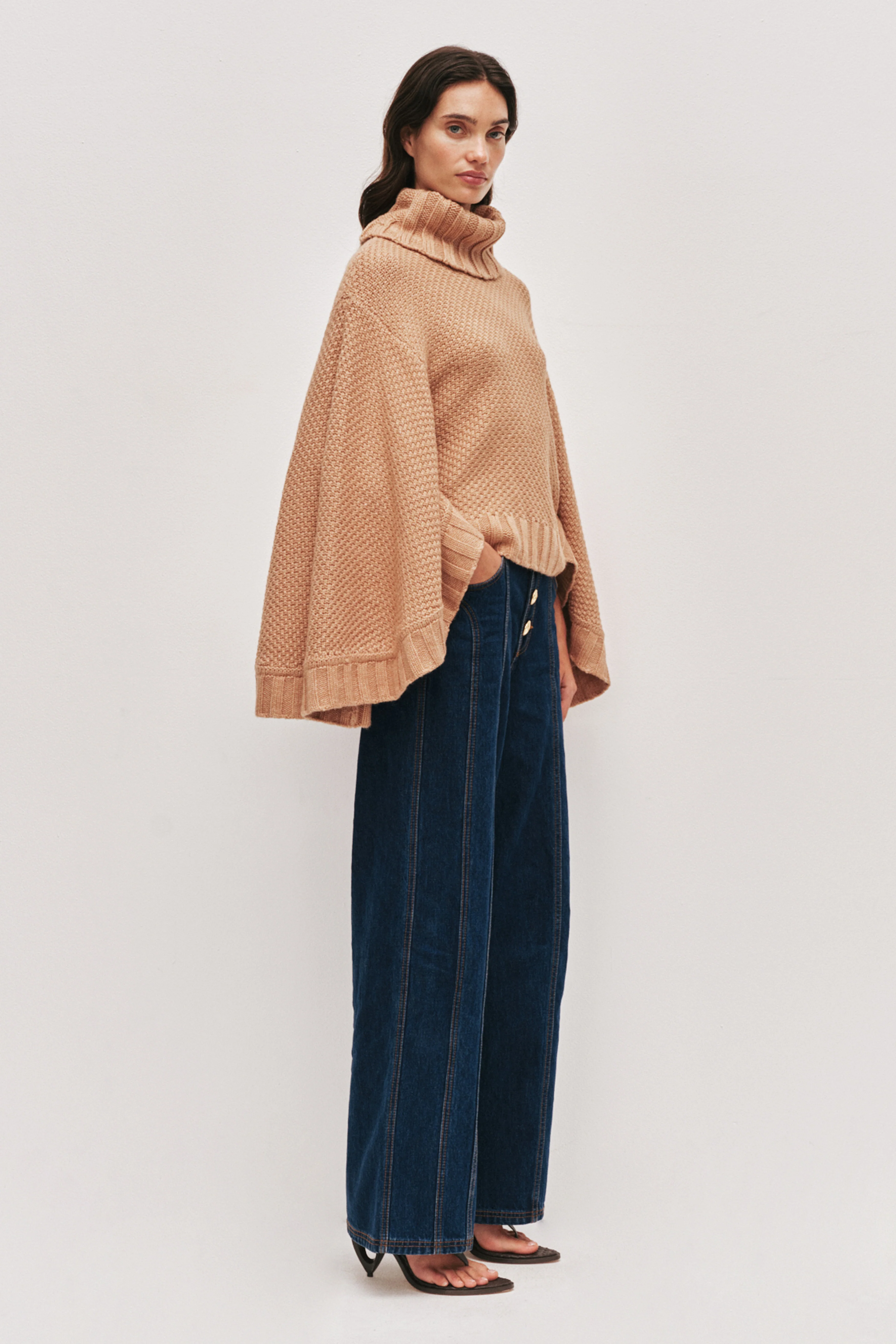 Mirila Cape Knit Top