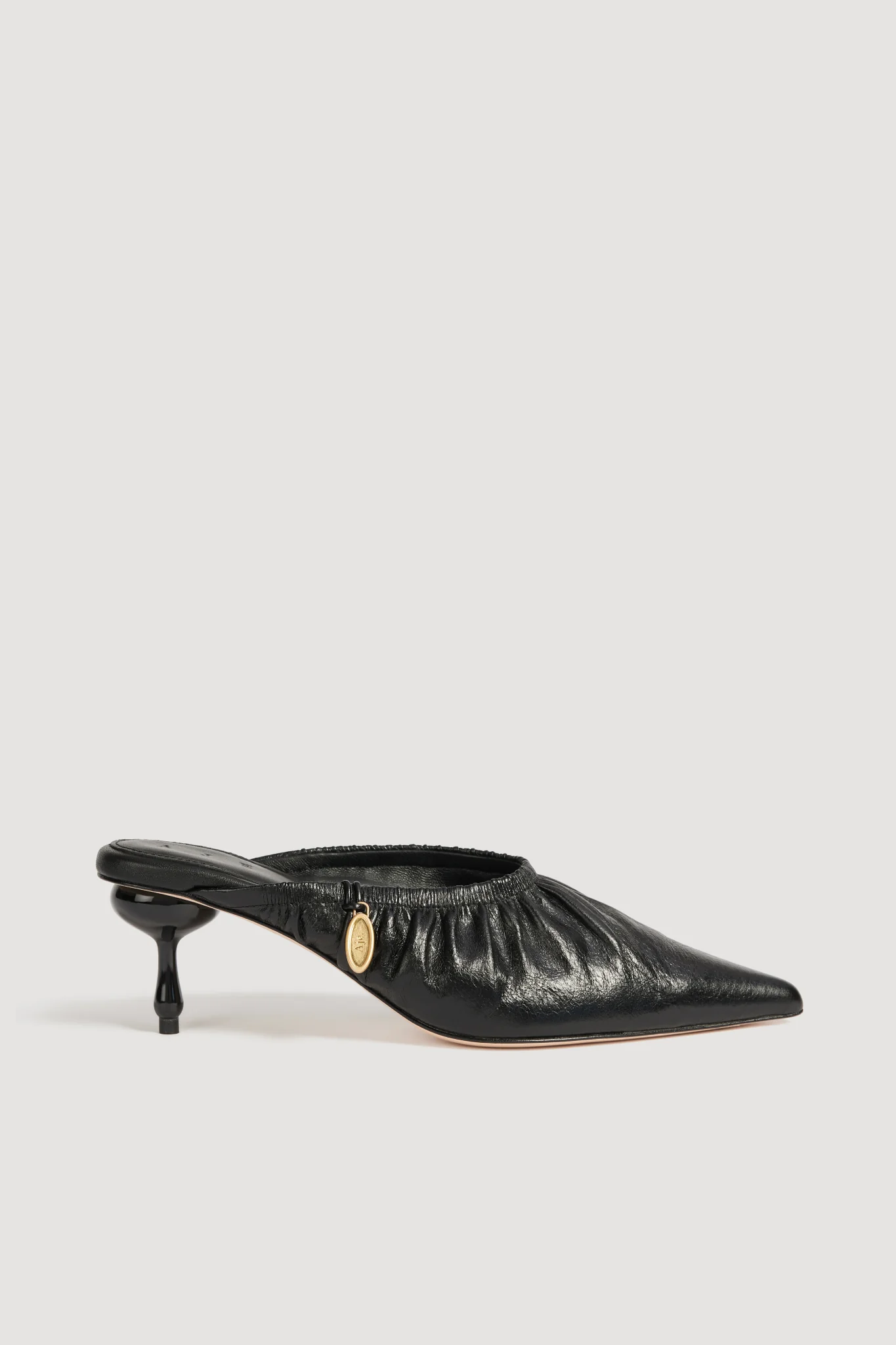 Carmena Ruched Mule Heel