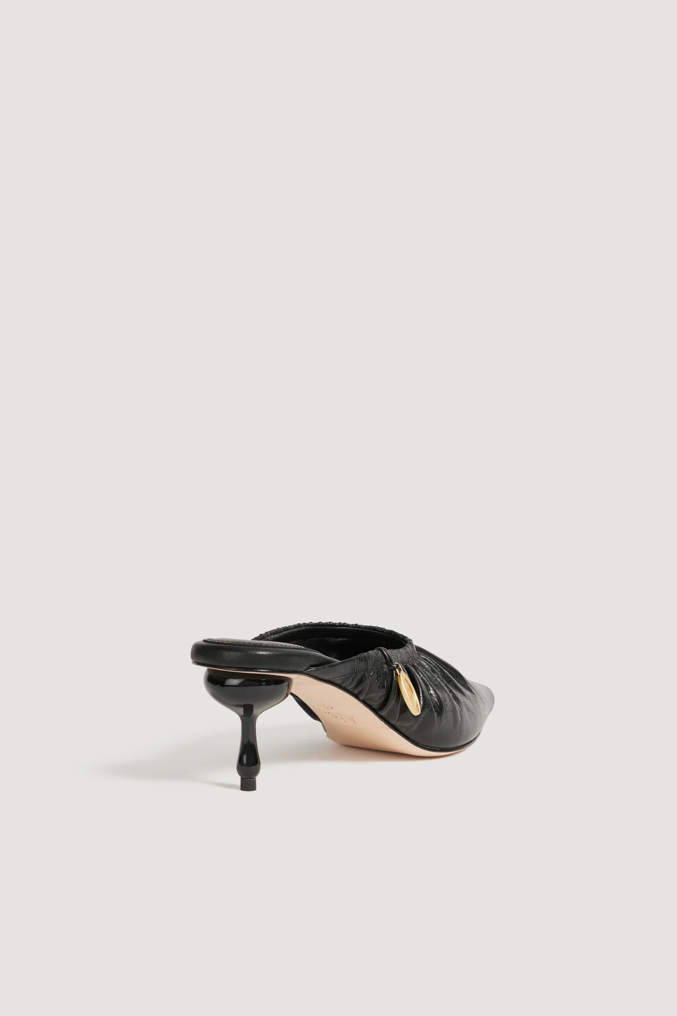 Carmena Ruched Mule Heel