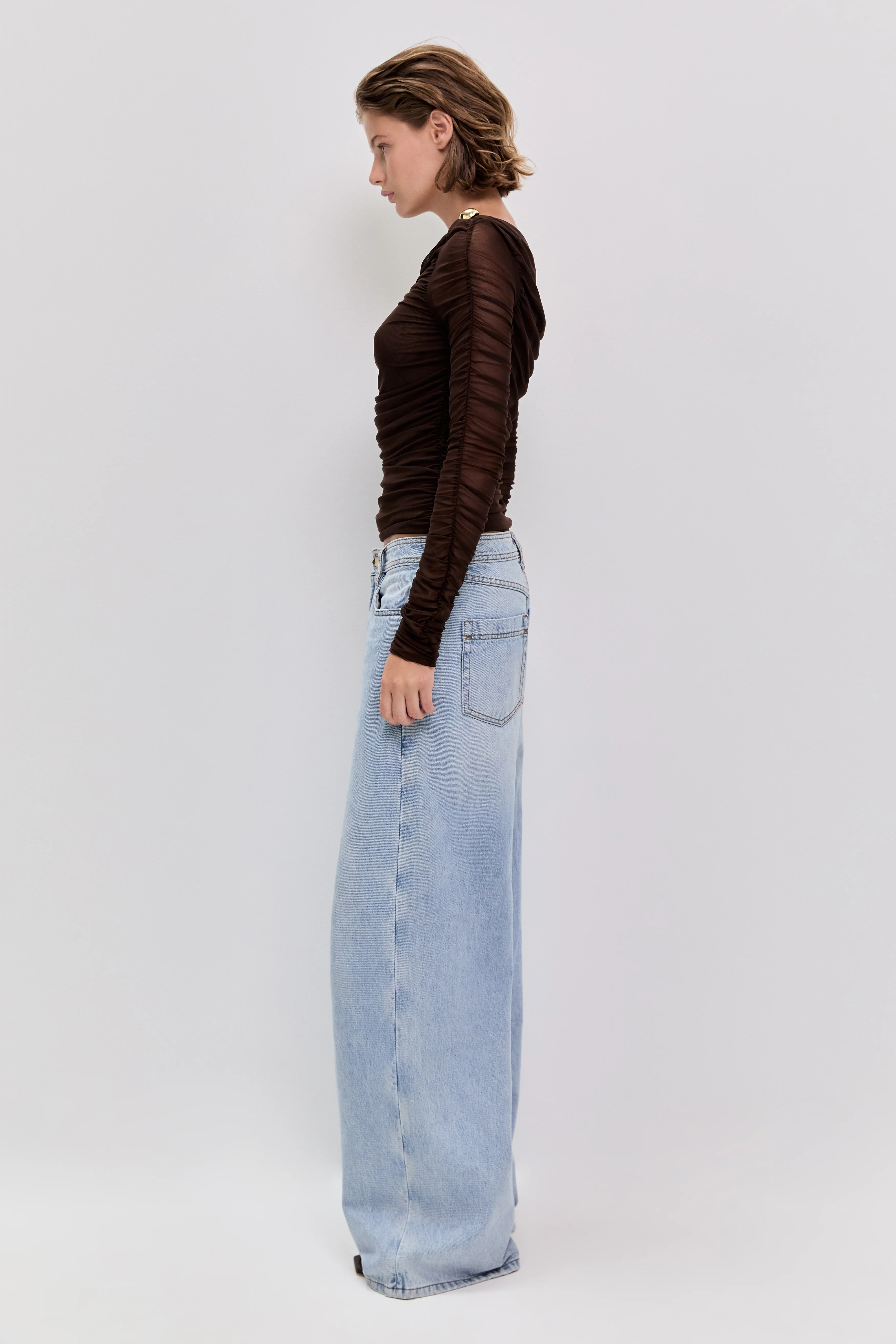 Elaria Long Sleeve Mesh Top