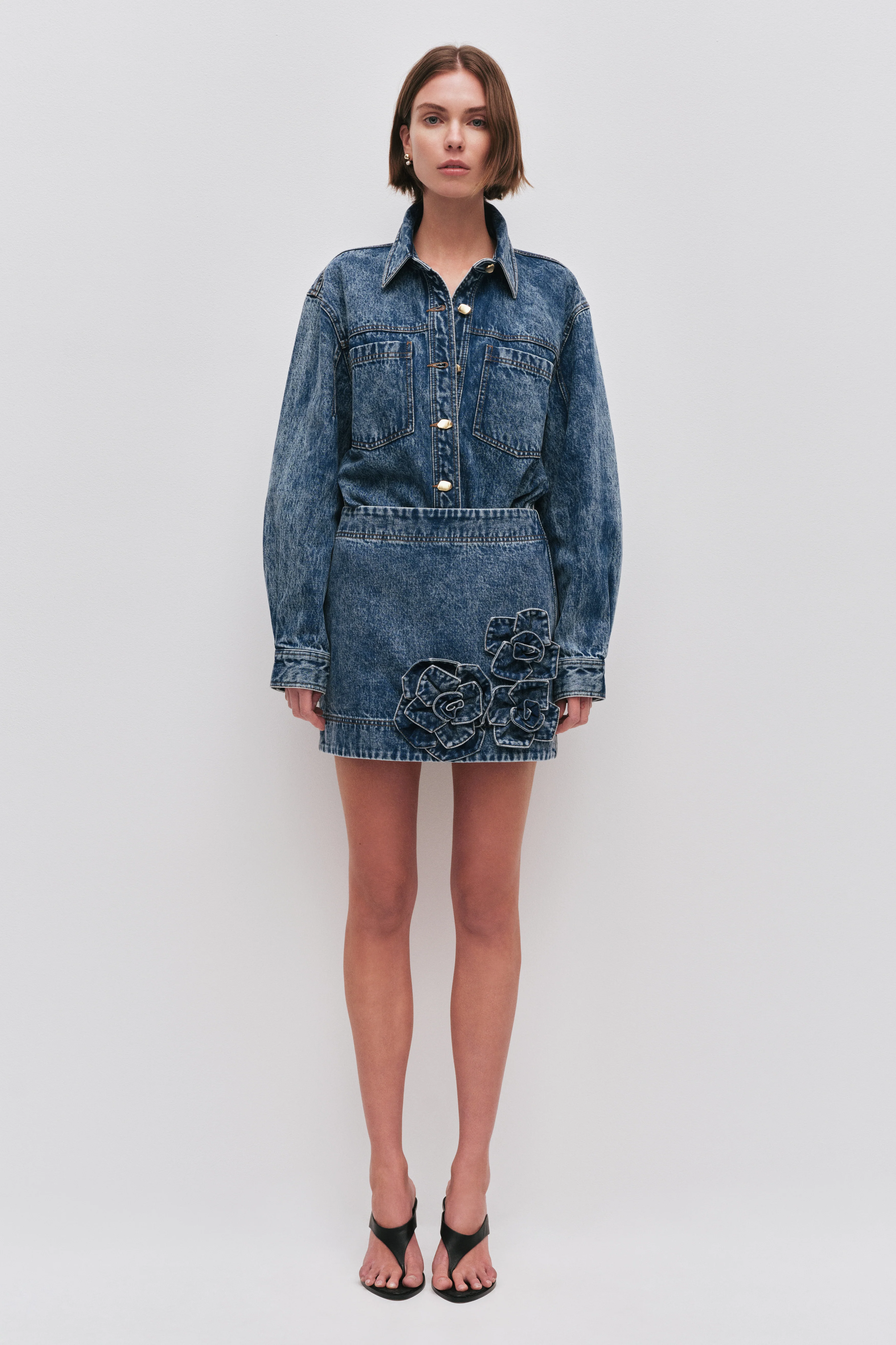 Angelina Denim Mini Skirt