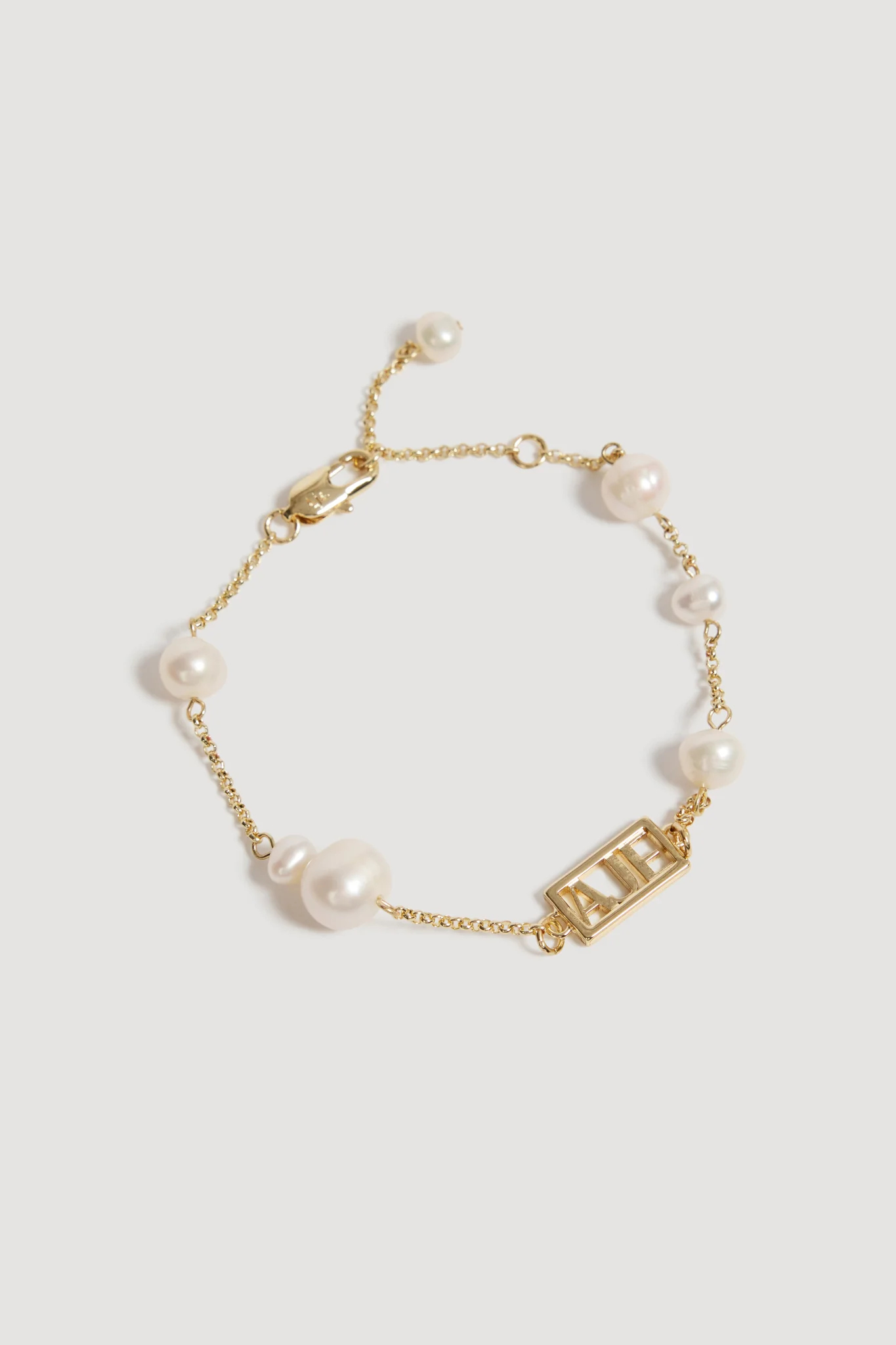 Swept Logo Pearl Bracelet