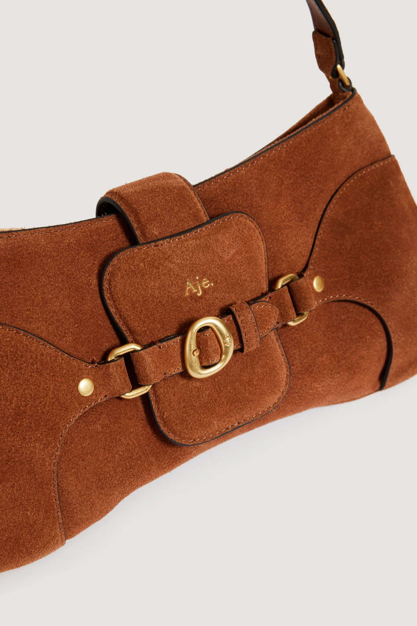 Macy Suede Baguette Bag