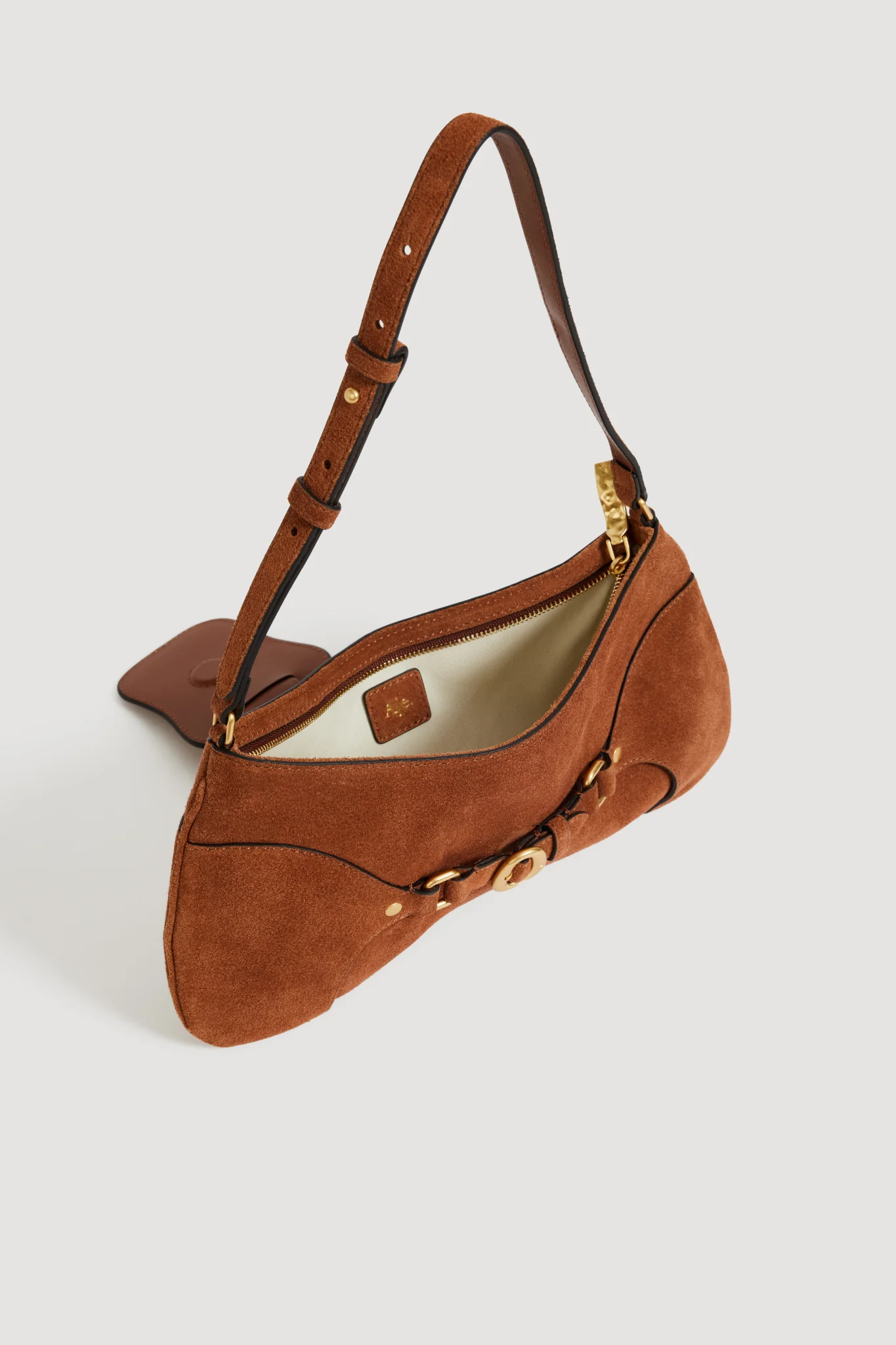 Macy Suede Baguette Bag