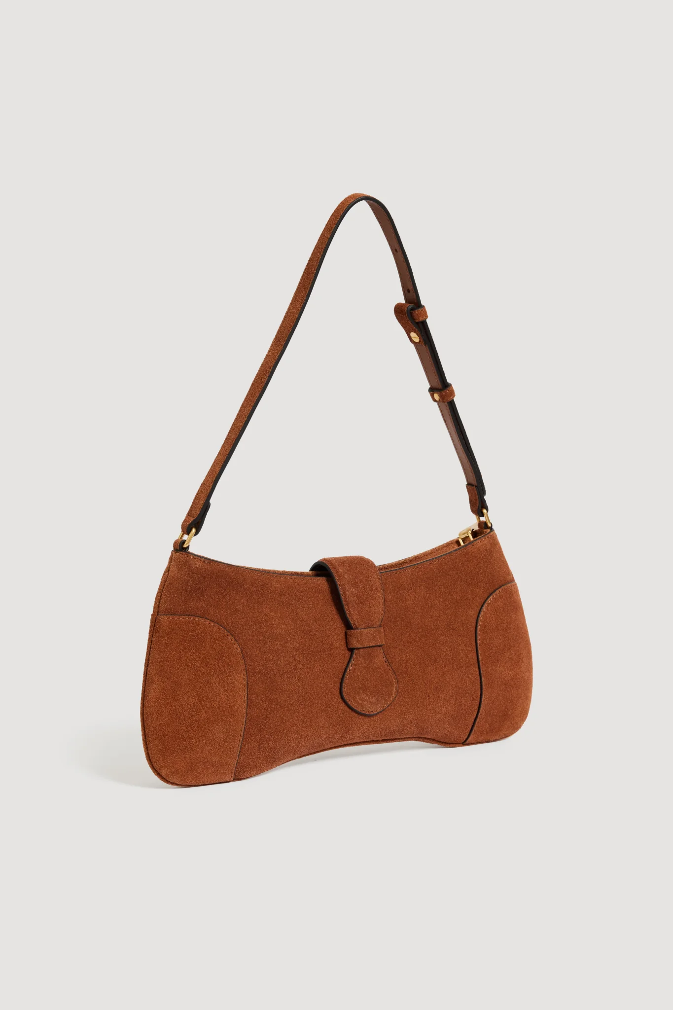 Macy Suede Baguette Bag