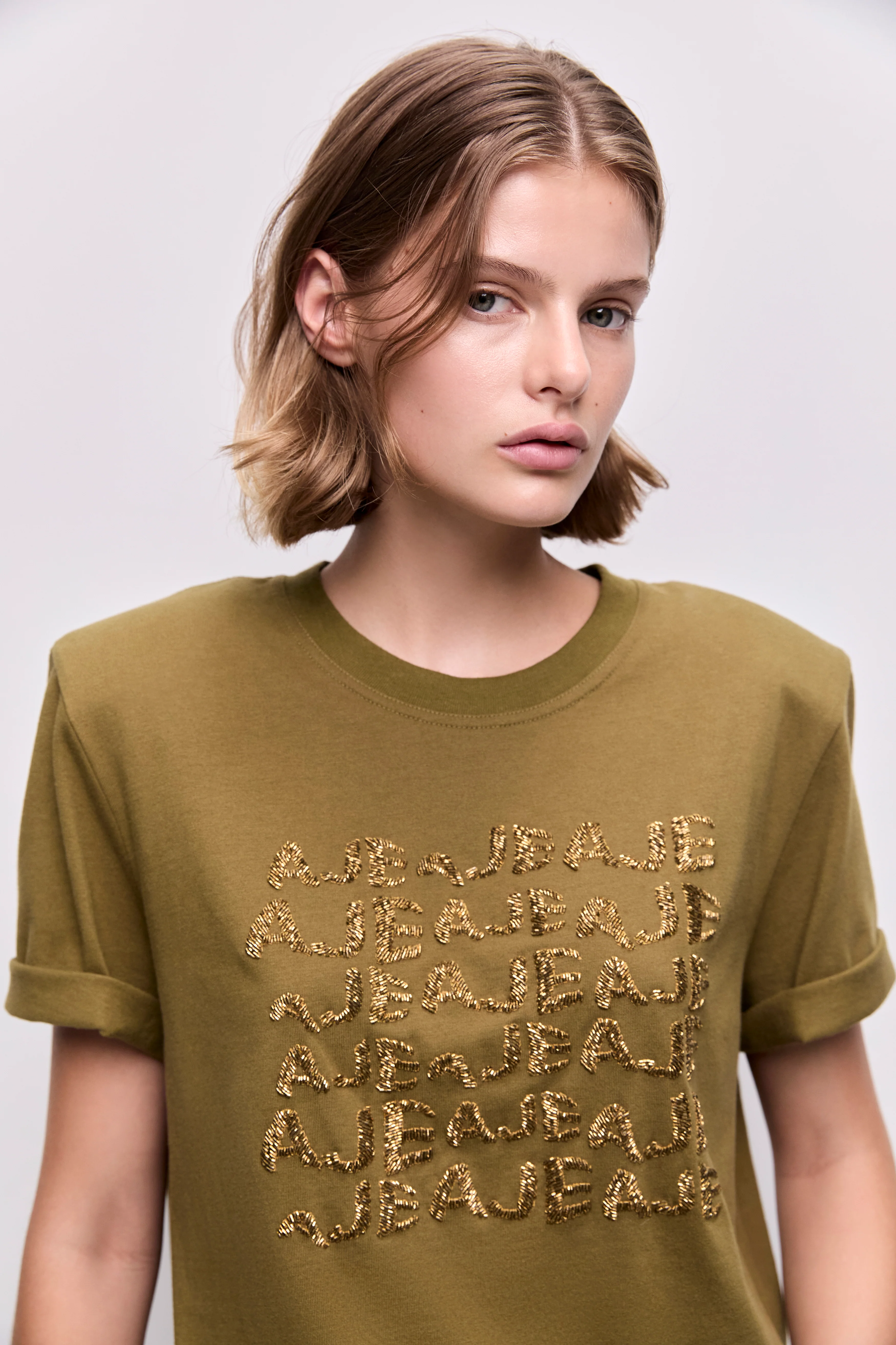 Alive Embellished Logo Tee