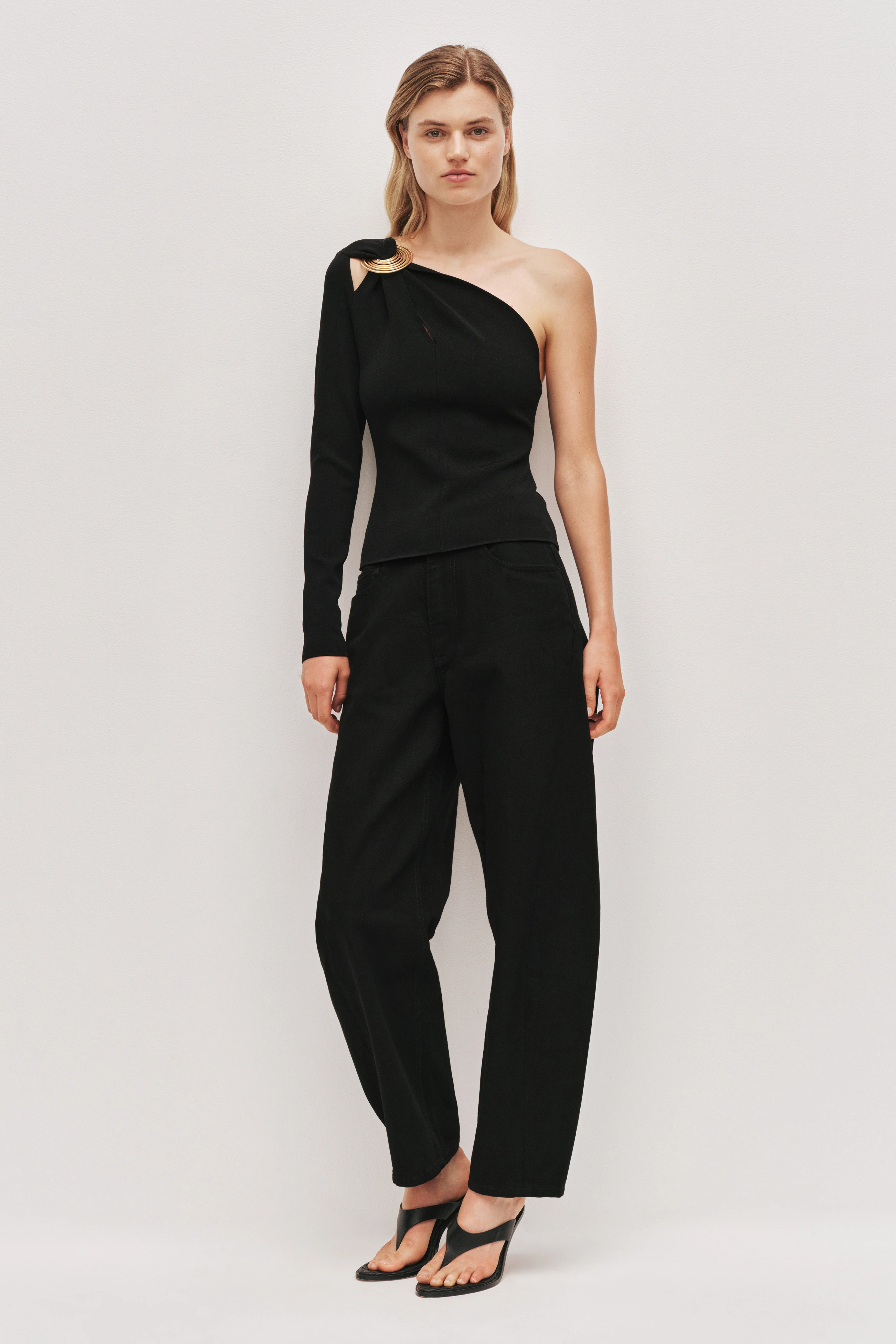 Rosabel Asymmetric Knit Top