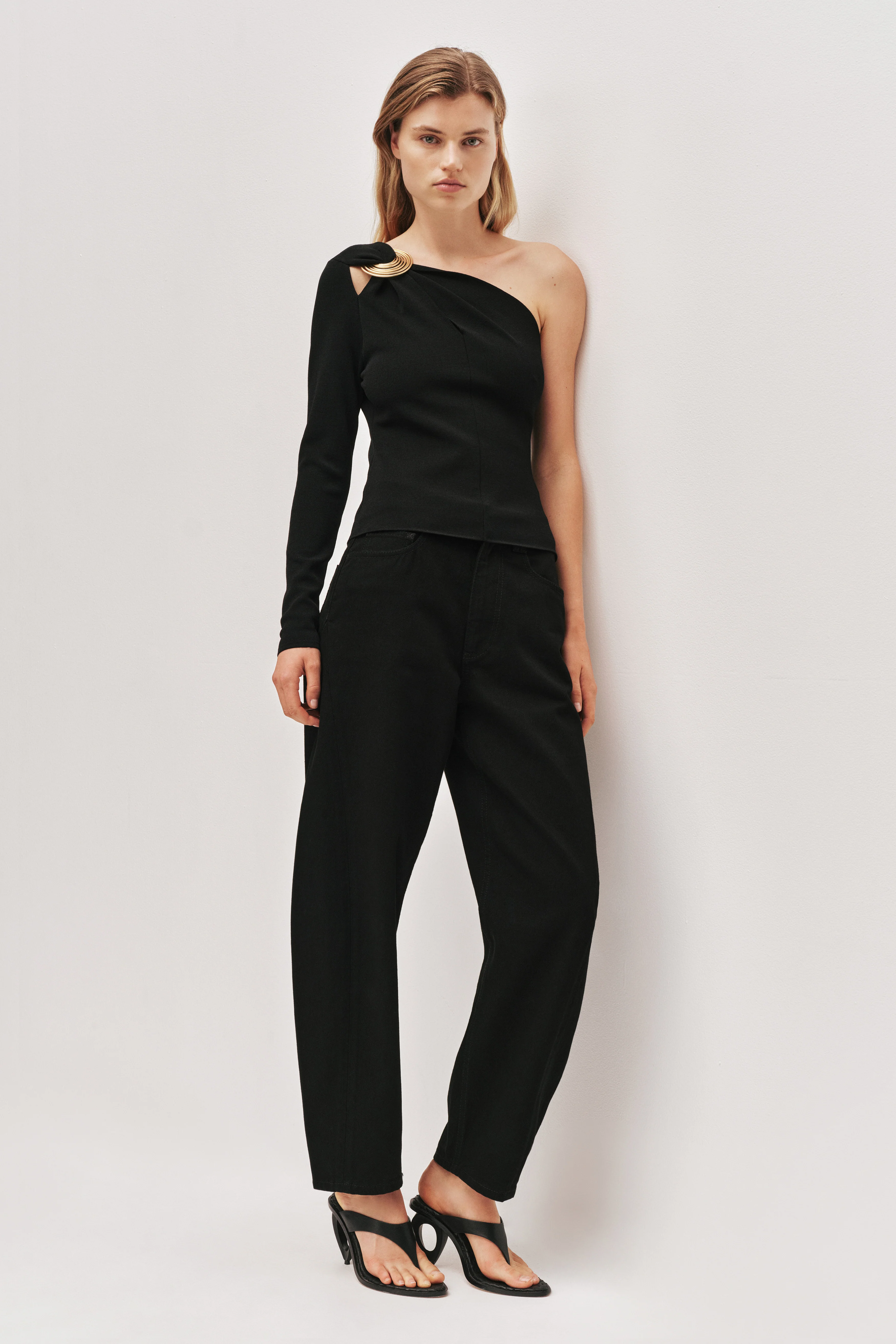 Rosabel Asymmetric Knit Top