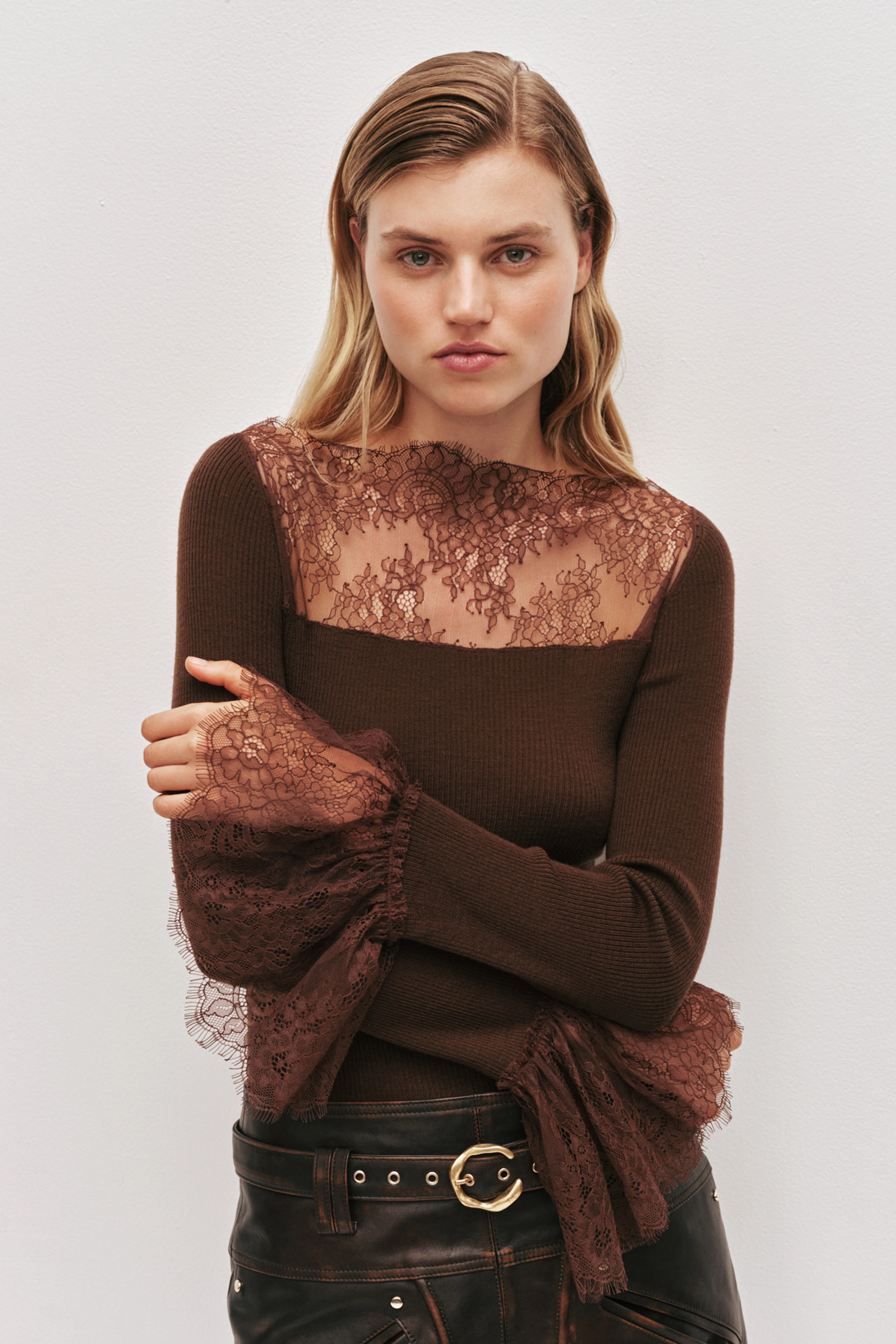 Genna Lace Knit Top