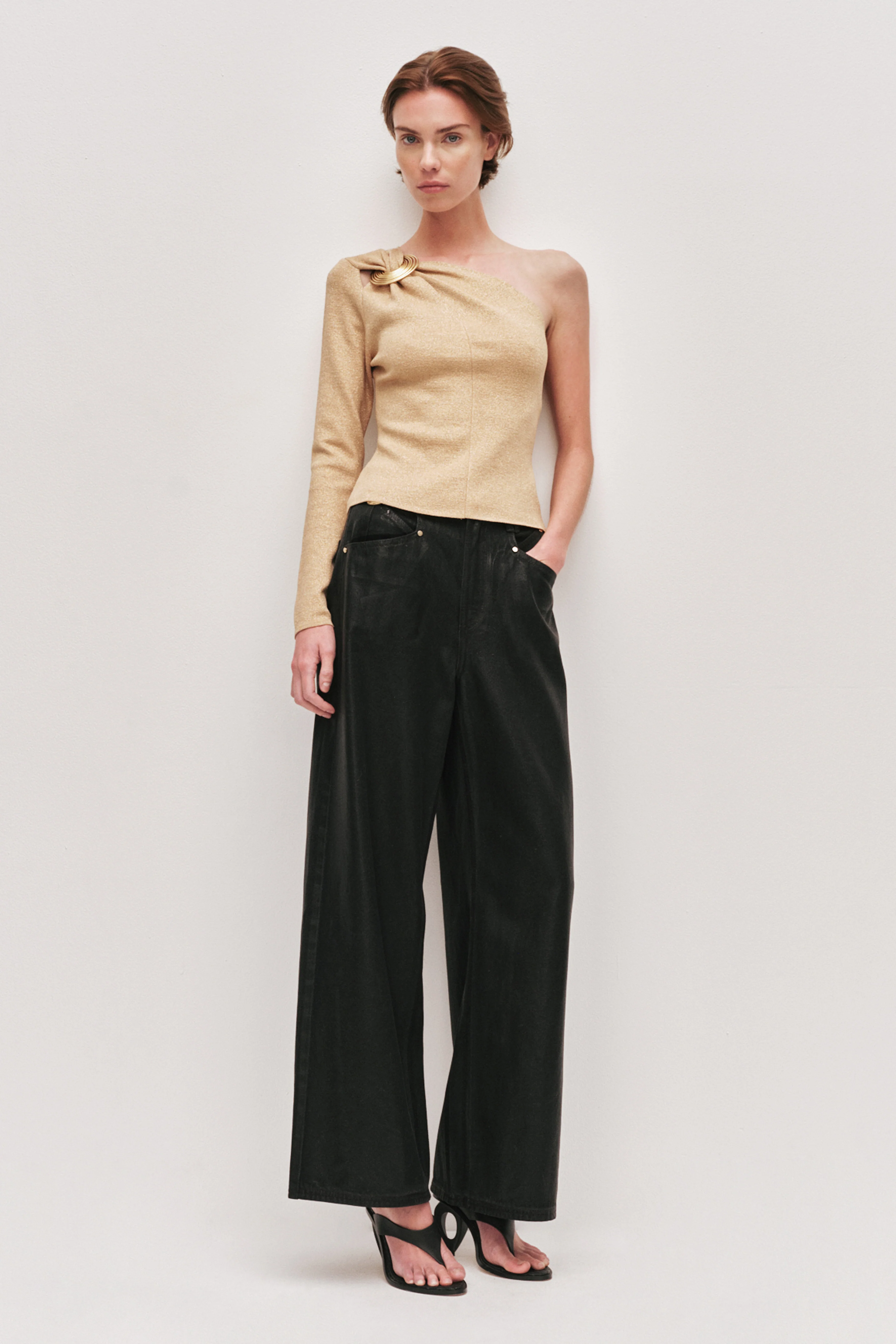 Rosabel Asymmetric Knit Top