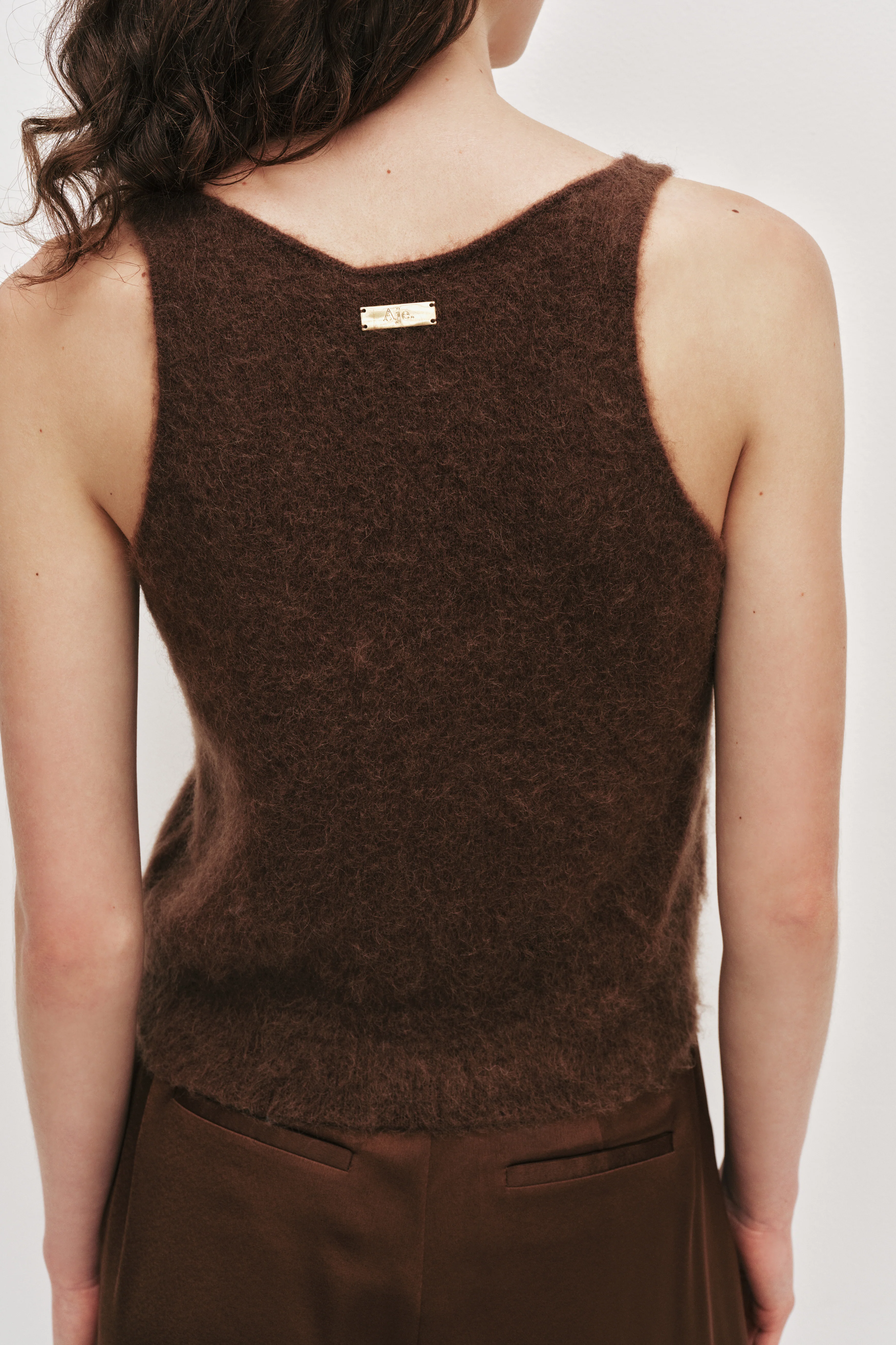 Tansy Fluffy Knit Tank