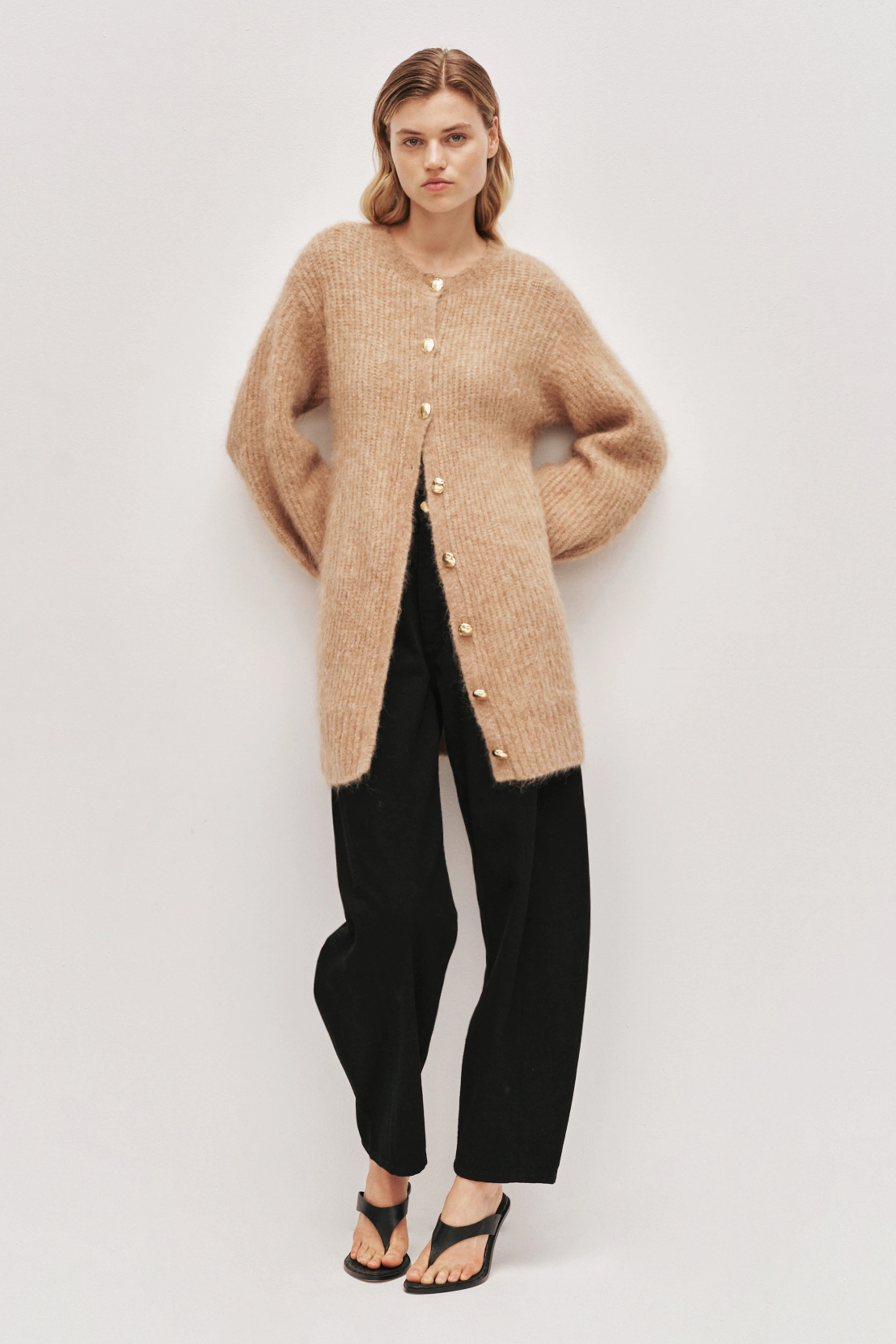 Liyana Fluffy Cocoon Cardigan