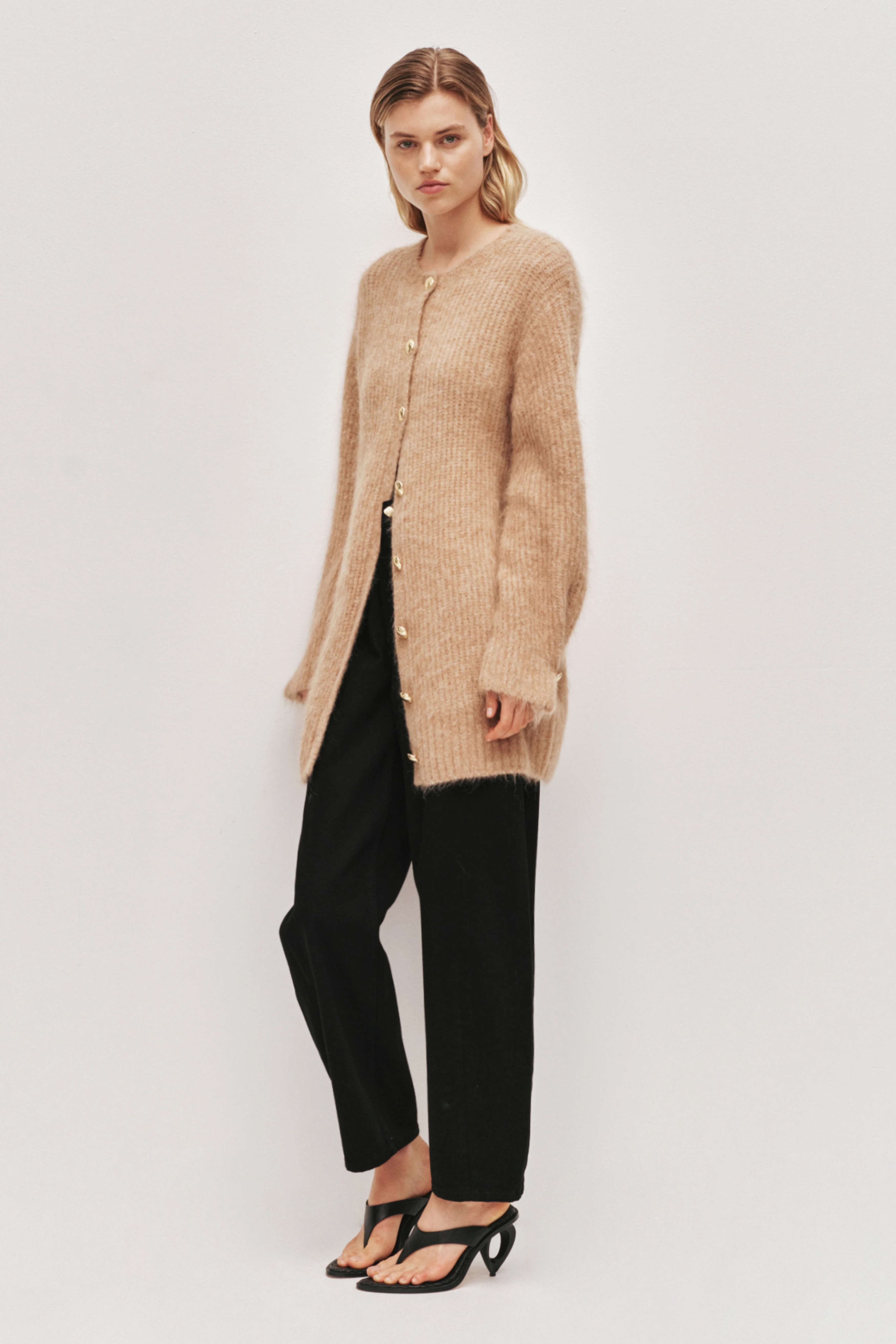 Liyana Fluffy Cocoon Cardigan