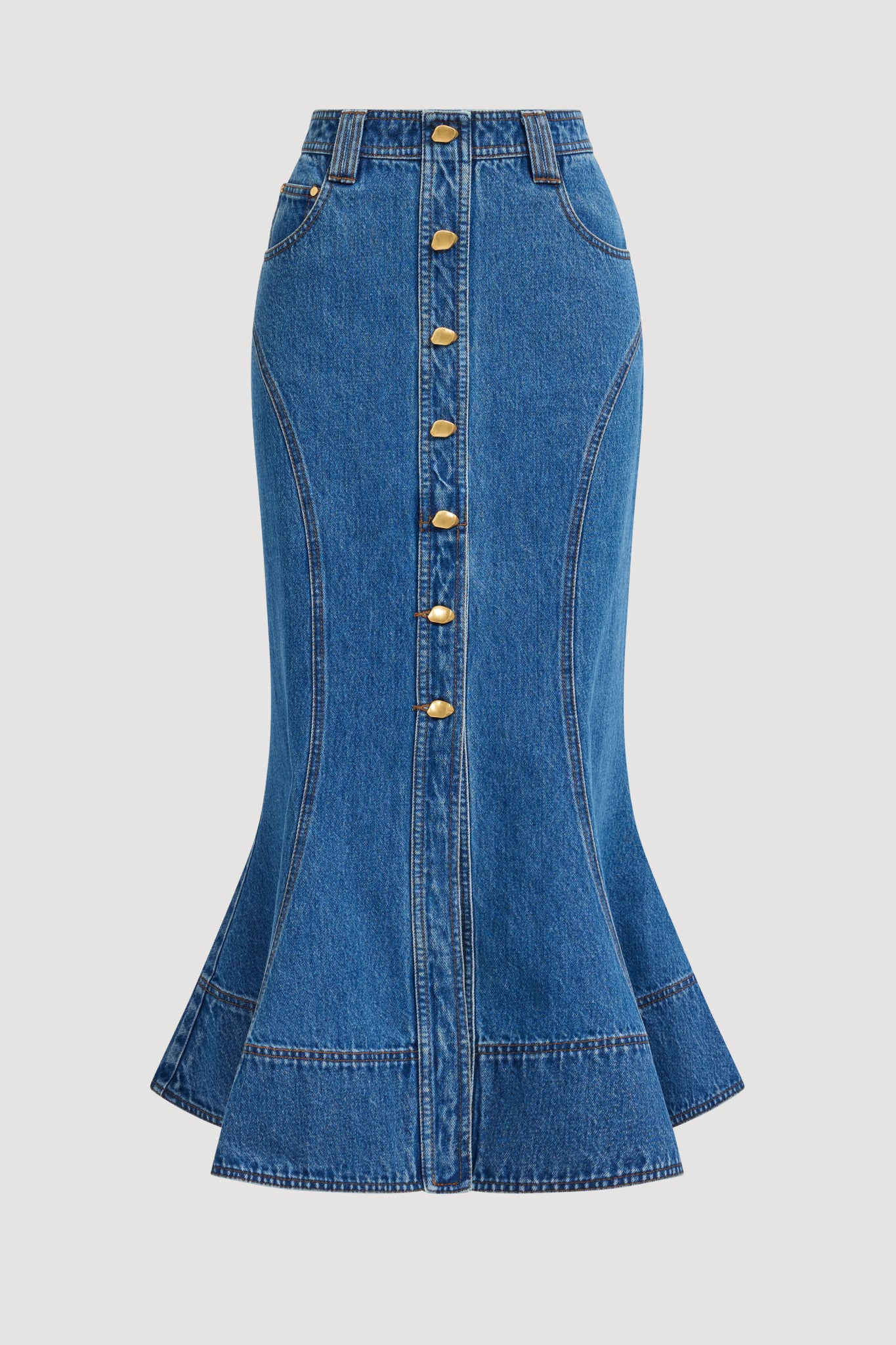 Loxley Denim Midi Skirt